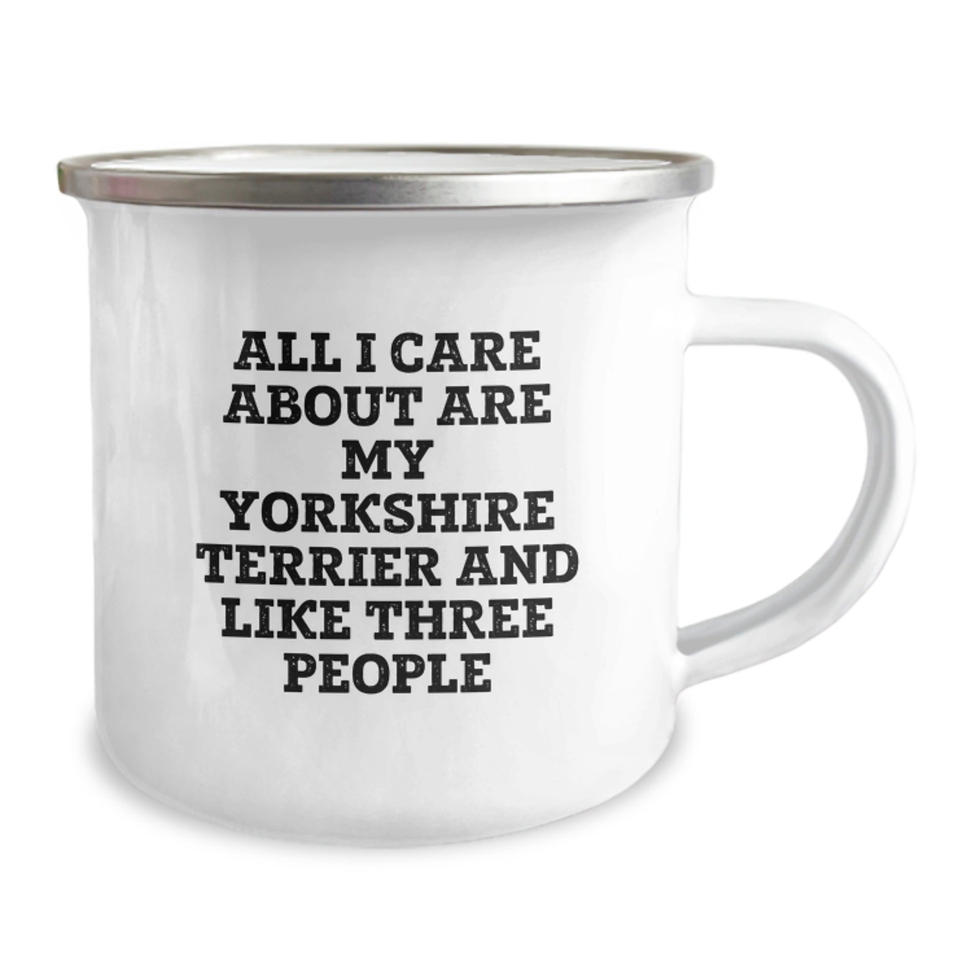 Funny Yorkshire Terrier Dog Lovers Gifts from Family Friends for Birthday Camping Mug - Image 2
