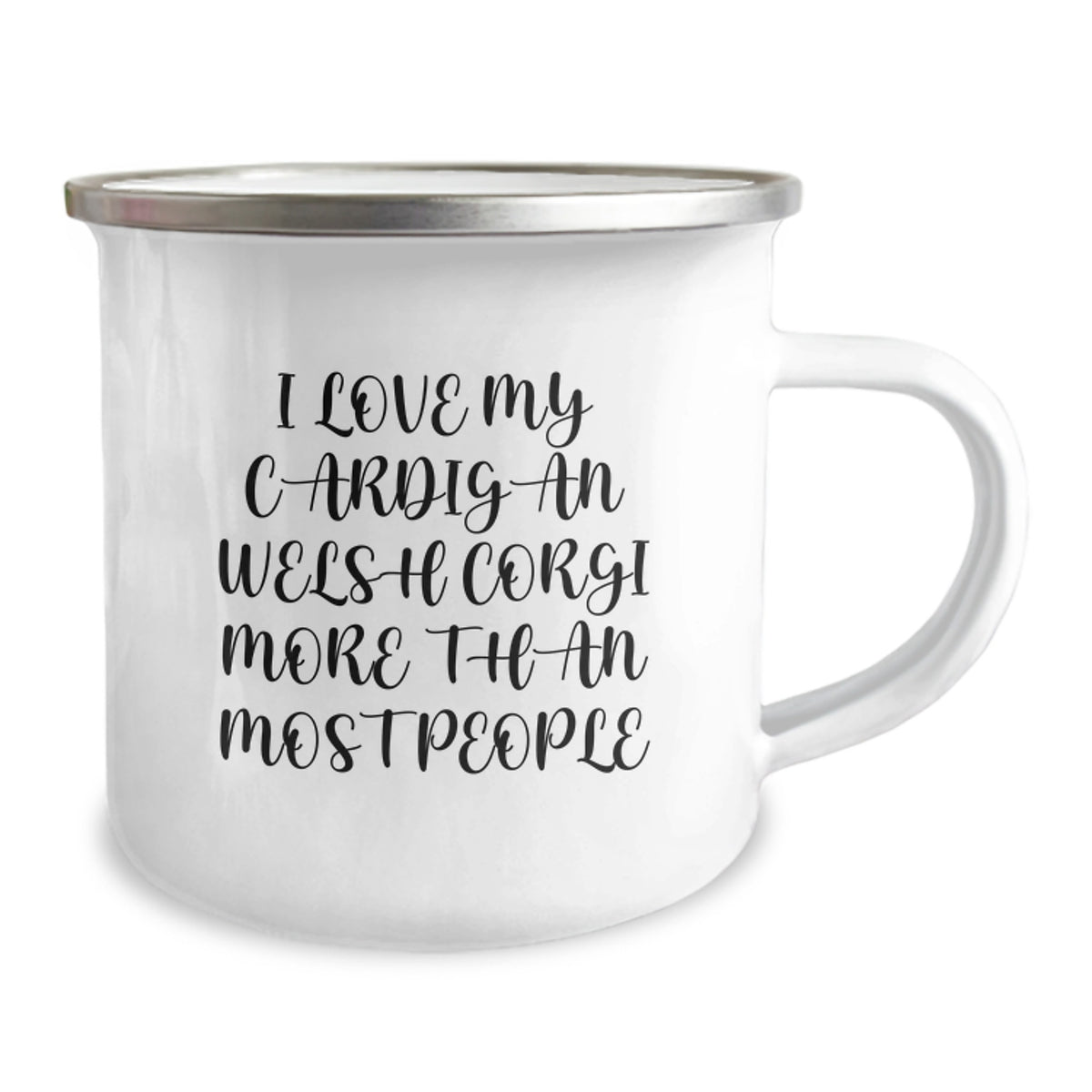 Funny Cardigan Welsh Corgi Dog Gifts for Birthday - Camping Mug from Friends - I Love My Cardigan Welsh Corgi More Than Most People - Image 2