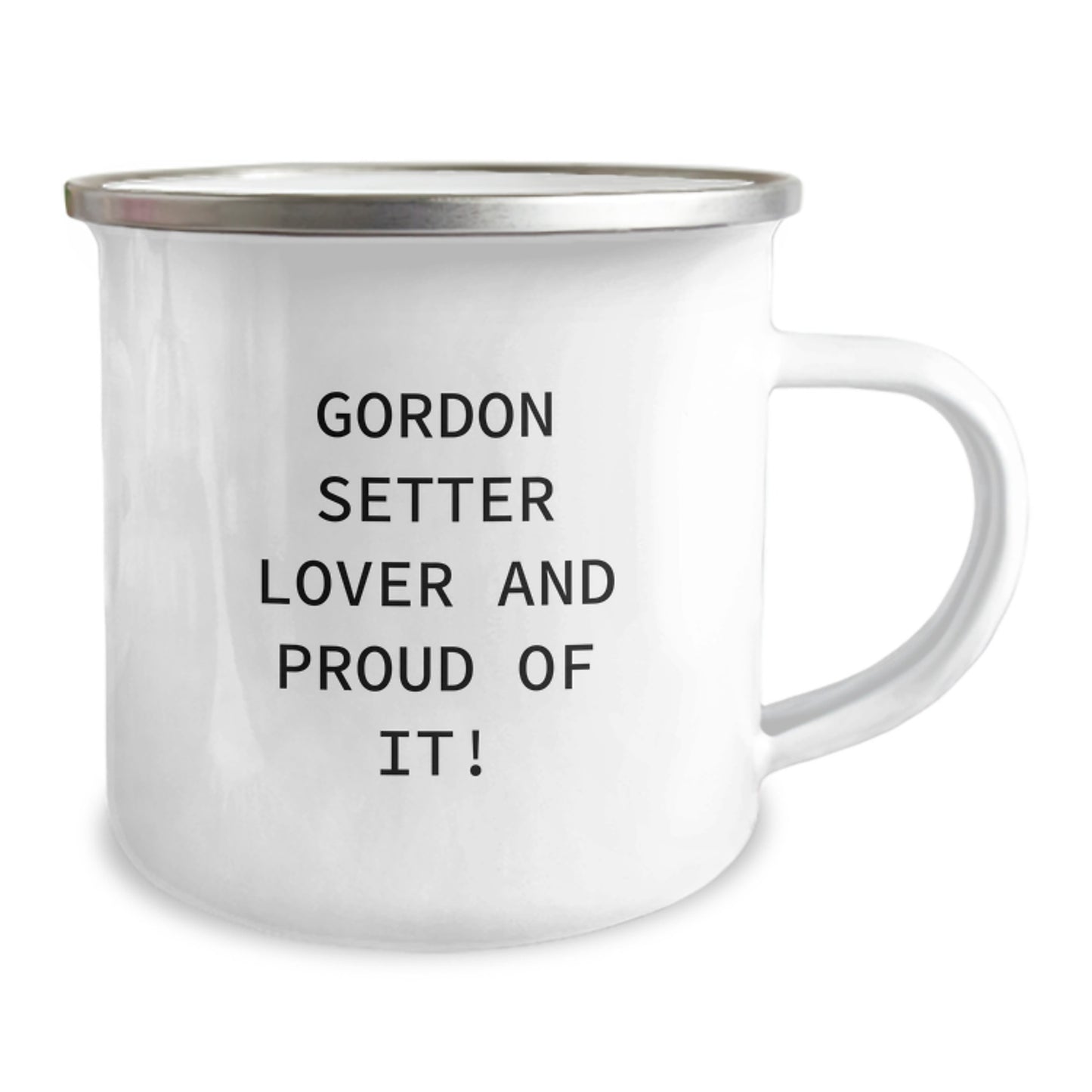 Gordon Setter Dog Lover Gifts from Friends - Funny Birthday Present for Him or Her, Camping Mug with Quote, 12 oz Stainless Steel with Enamel Finish - Image 2