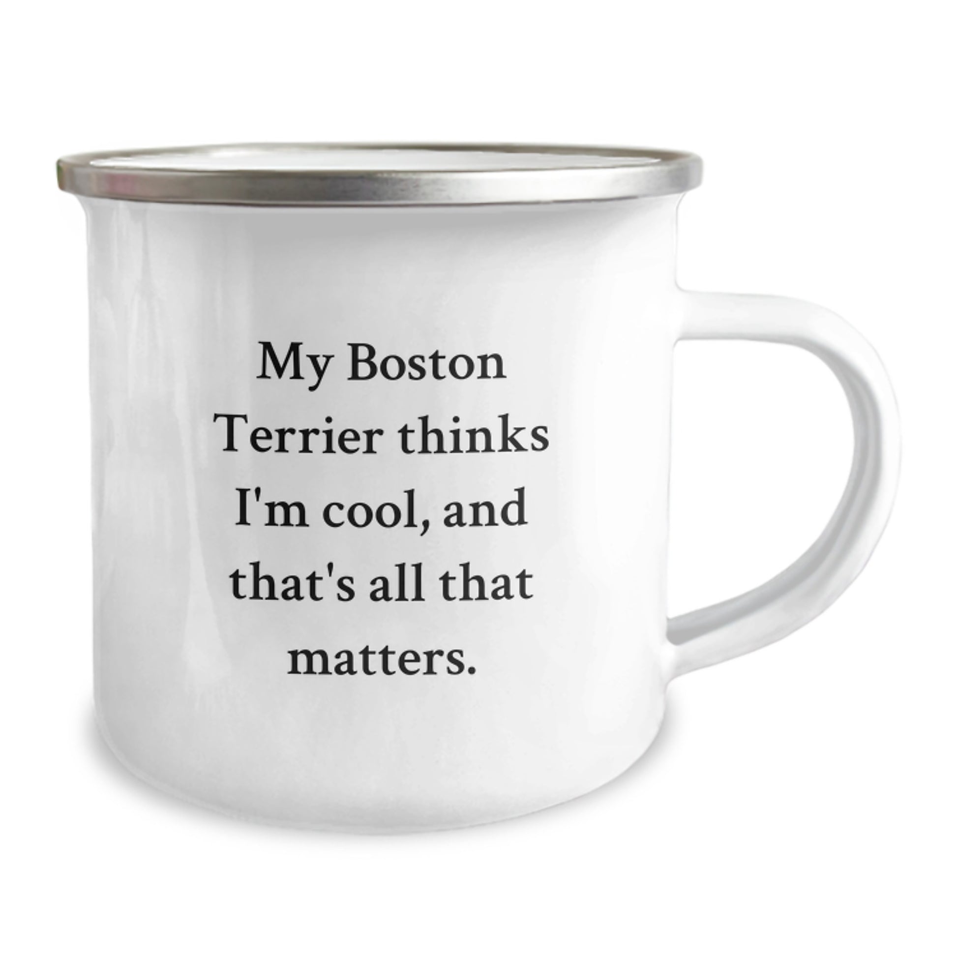 Funny Boston Terrier Dog Gifts from Men to Women - Valentine's Unique Camping Mug for Boston Terrier Dog Lovers - Image 2