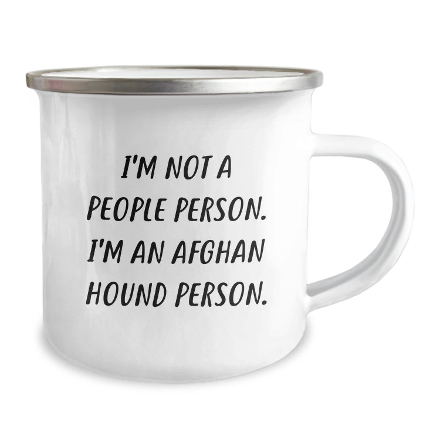 Funny Afghan Hound Dog Gifts from Friends, for Women, Birthday Unique Gifts, Camping Mug, I'm Not A People Person. I'm An Afghan Hound Person. - Image 2