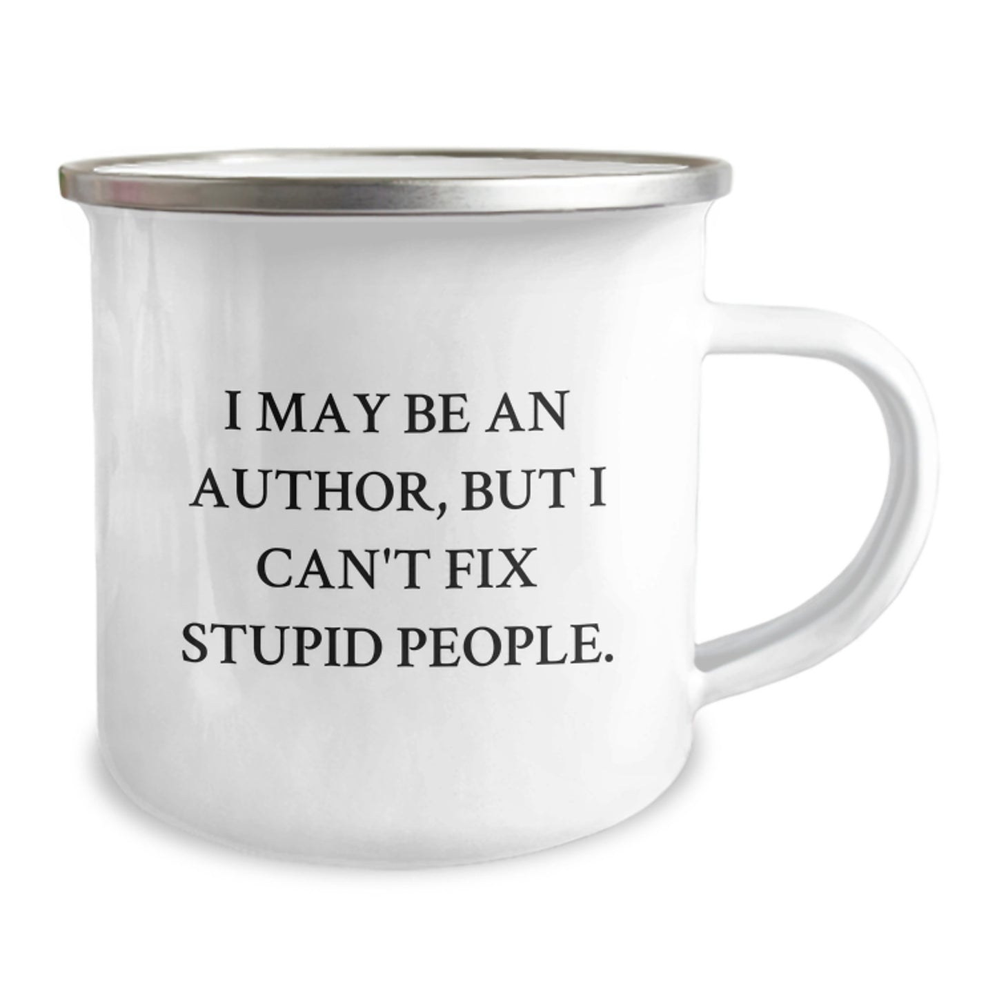 Funny Author Quote Camping Mug, Gift for Author Friends, Graduation Unique Gifts from Men - Image 2