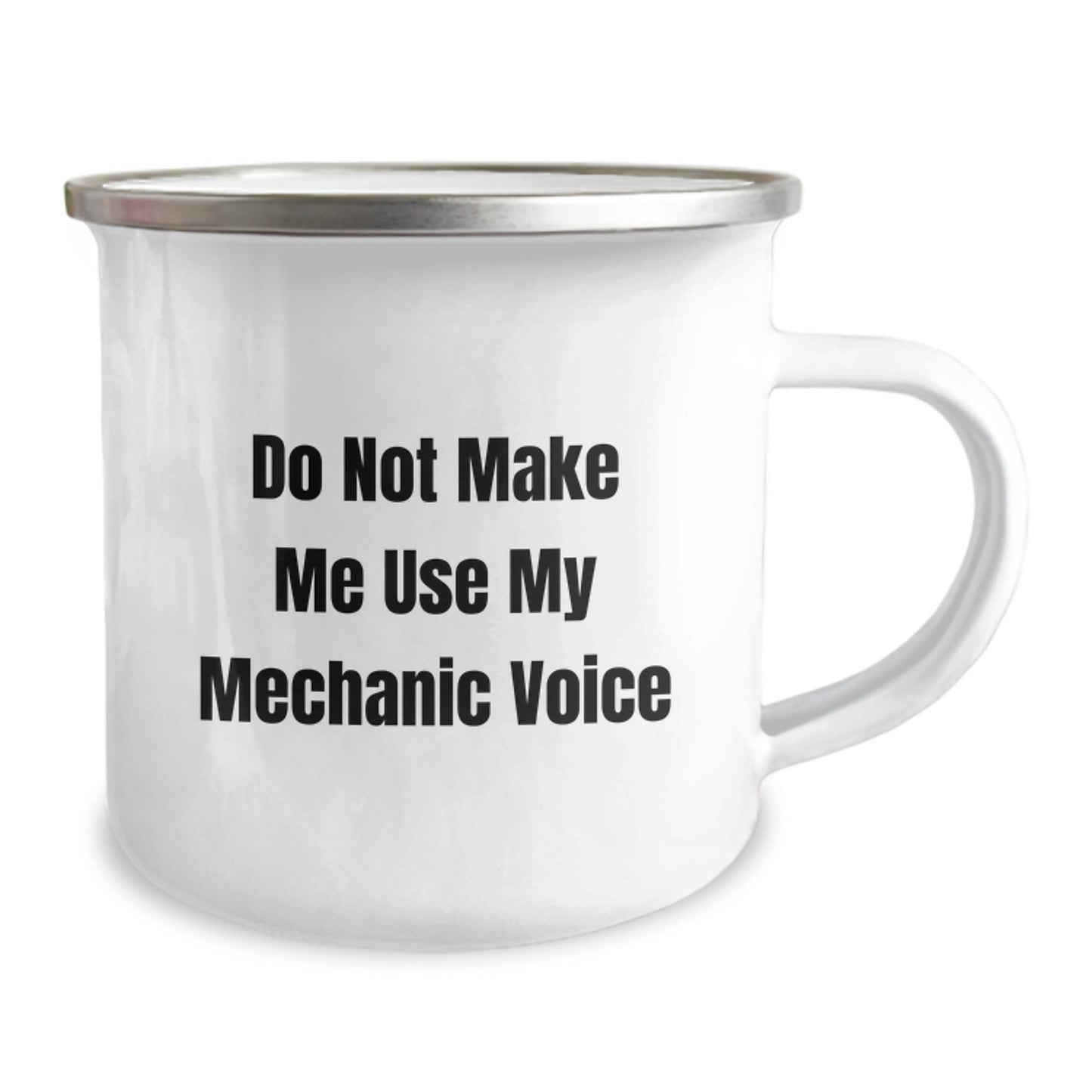 Funny Mechanic Gifts from Friends - Gifts for Mechanic Men - Unique Camping Mug for Mechanic Enthusiasts - Graduation Unique Gifts for Him - 'Don't Make Me Use My Mechanic Voice' - Image 2