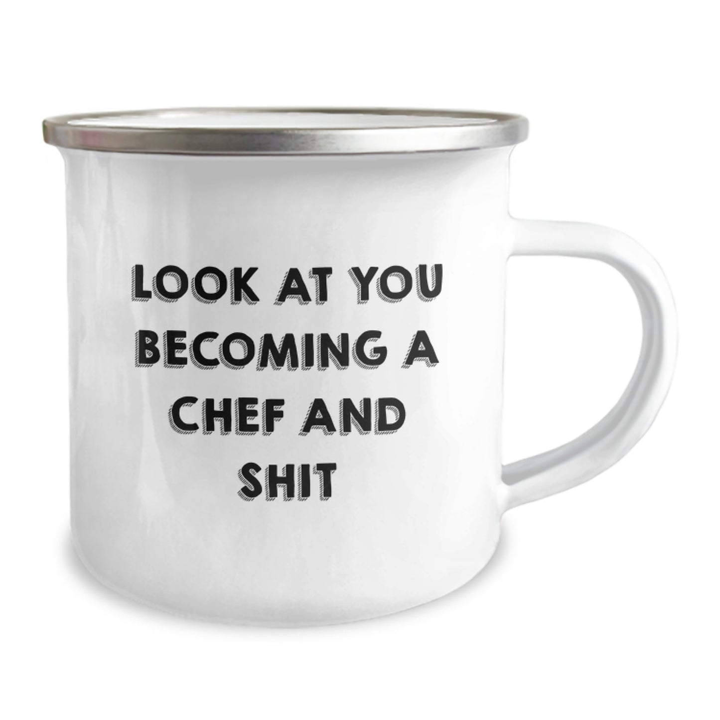 Funny Chef Gifts for Mother's Day - Look At You Becoming A Chef And Shit - Camping Mug for Chefs Gifts from Family - Image 2