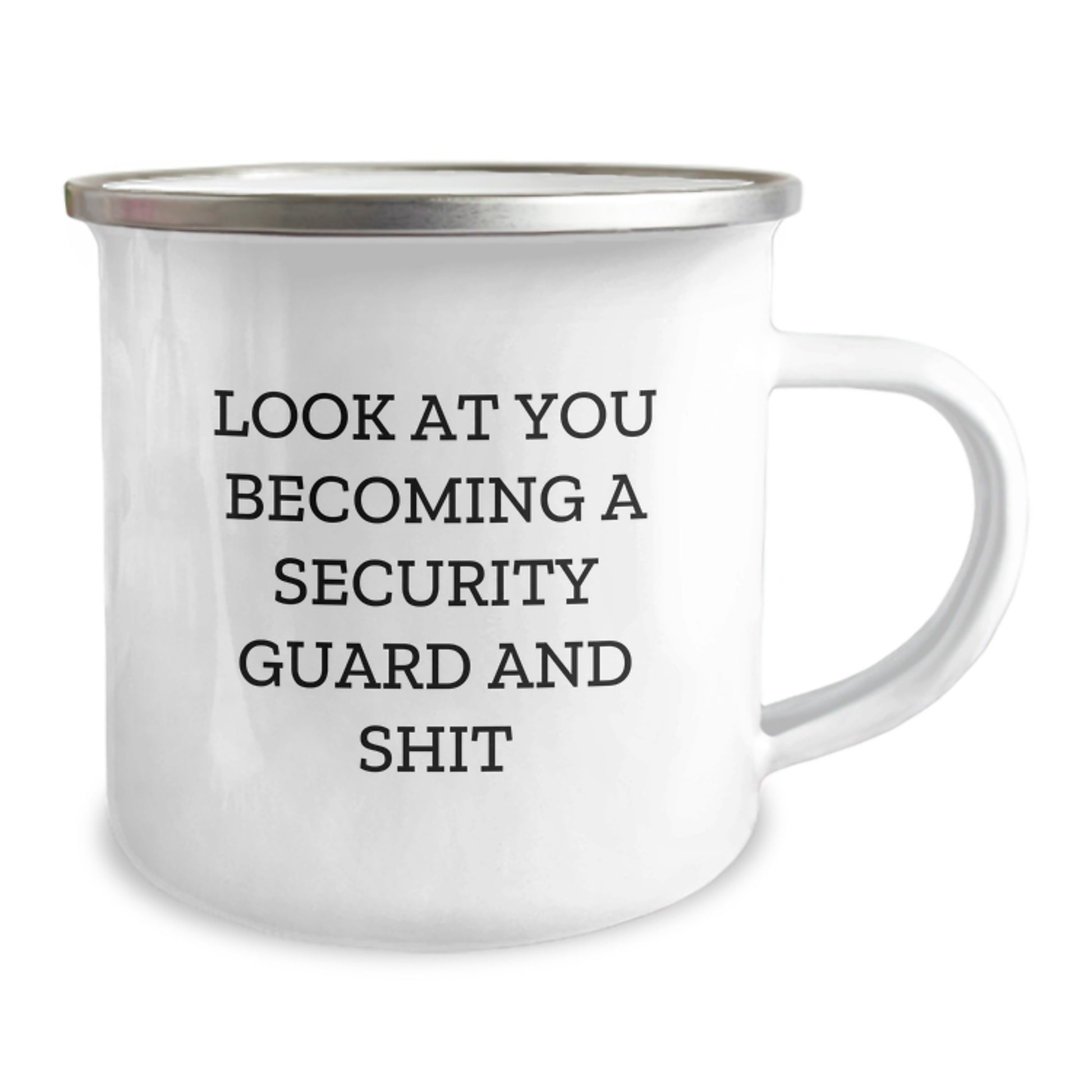 Funny Security Guard Gifts, Look At You Becoming A Security Guard And Shit, Camping Mug for Security Guard Men Graduation Unique Gifts - Image 2