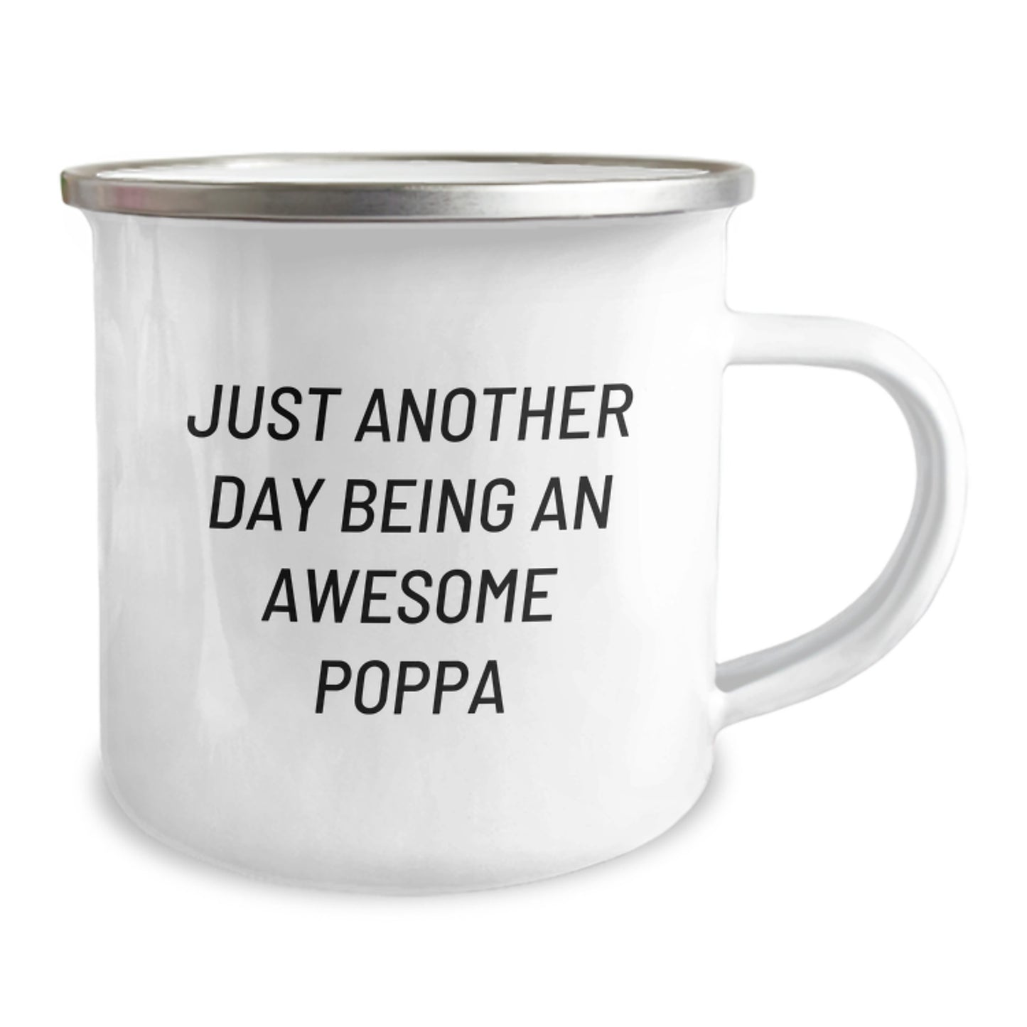 Funny Poppa Gifts from Men for Valentine's Unique Camping Mug - Image 2