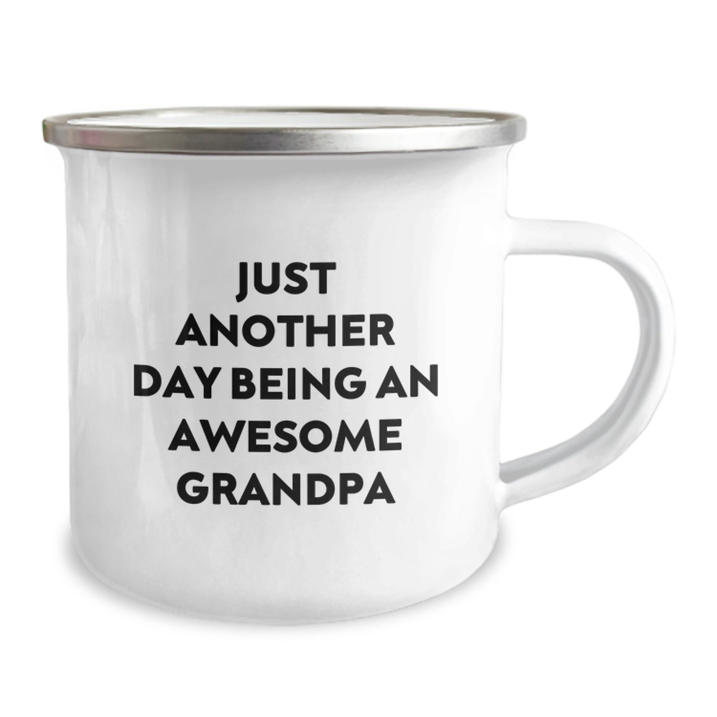 Grandpa Gifts, Funny Camping Mug for Men, Just Another Day Being An Awesome Grandpa, Gifts from Family, Gifts for Grandpa - Image 2