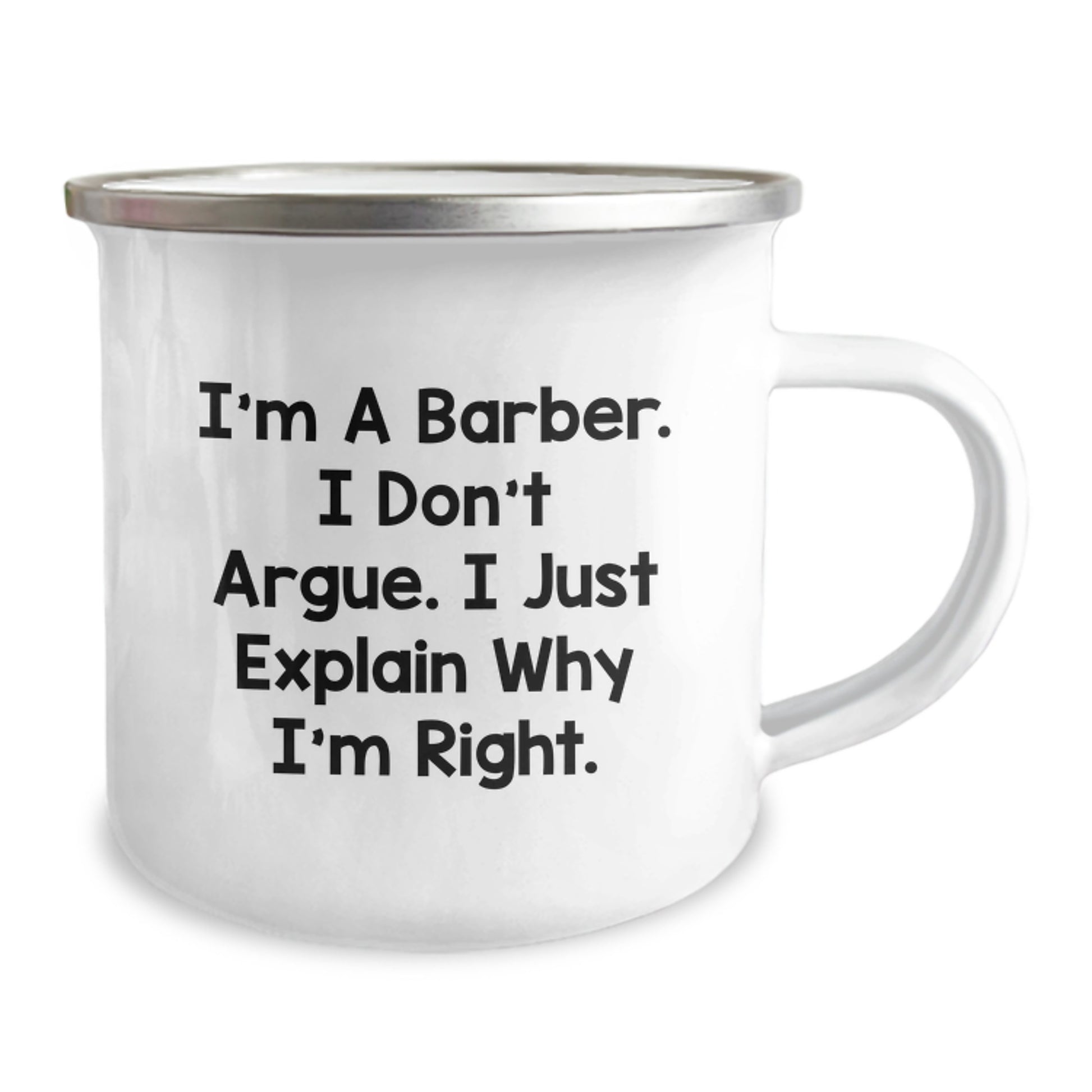 Funny Barber Gifts for Graduation - Gifts from Friends for Barber Men Funny Camping Mug - Image 2