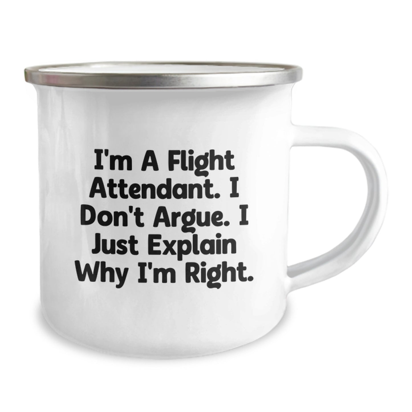 Flight Attendant Gifts, Funny Quote Camping Mug for Flight Attendants, Unique Mother's Day Unique Gifts from Men, Women, Friends, Family - Image 2