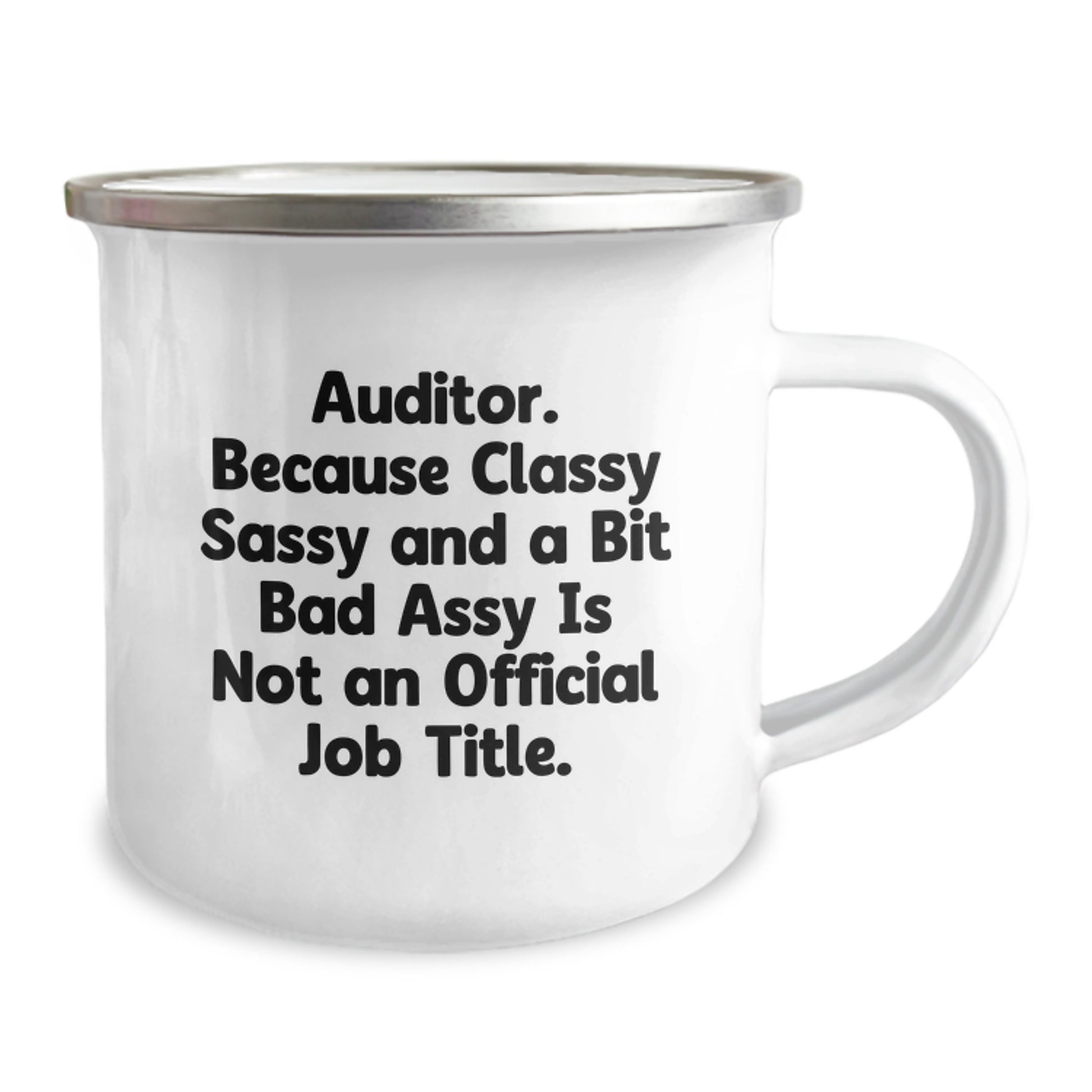 Auditor Gifts from Men to Family - Valentine's Unique Gifts - Funny Quote, Auditor Camping Mug, 12 oz Stainless Steel - Image 2