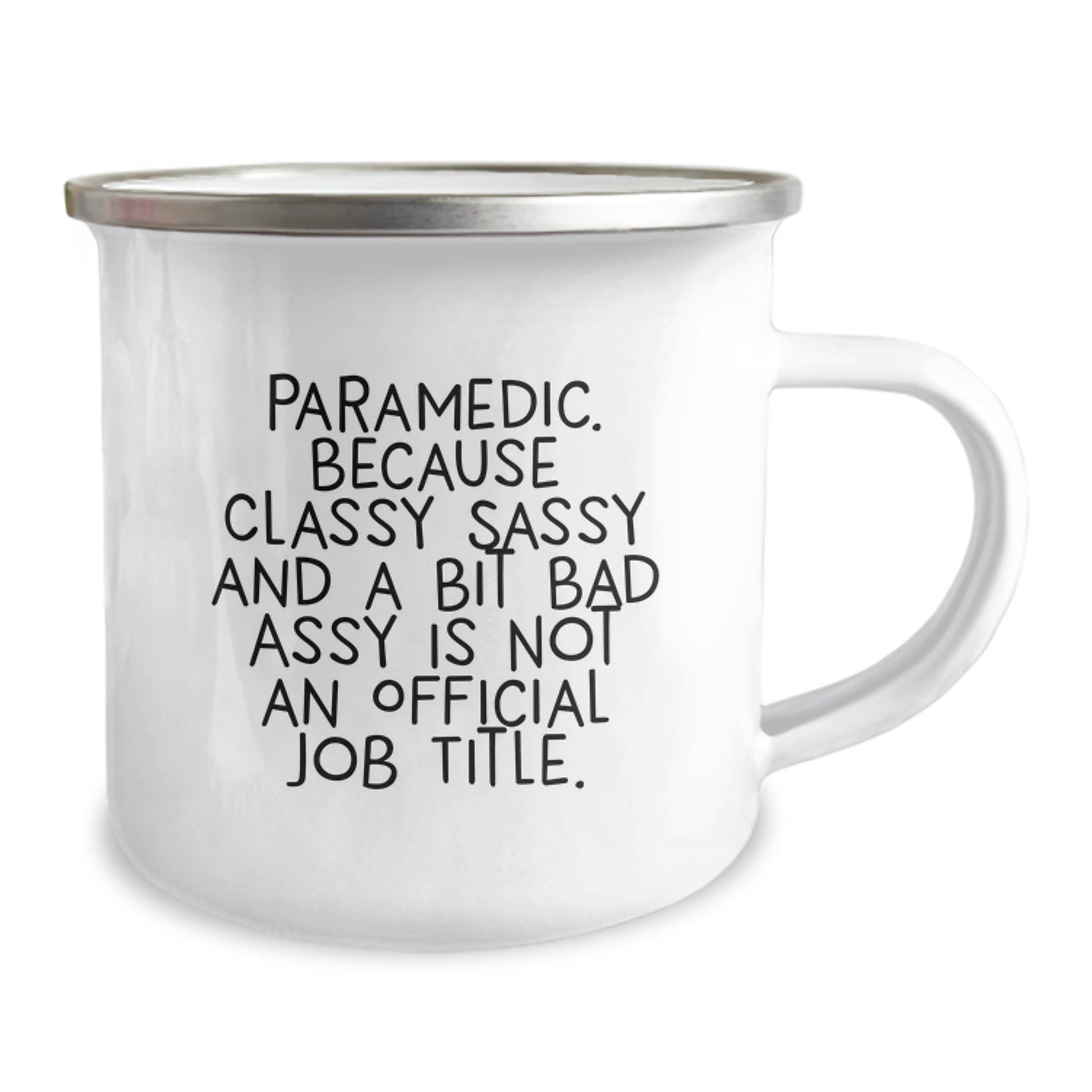 Rescue Worker Gifts from Friends - Funny Rescue Worker Inspired Graduation Unique Gifts for Rescue Worker Men - Camping Mug with Enamel Finish - Image 2