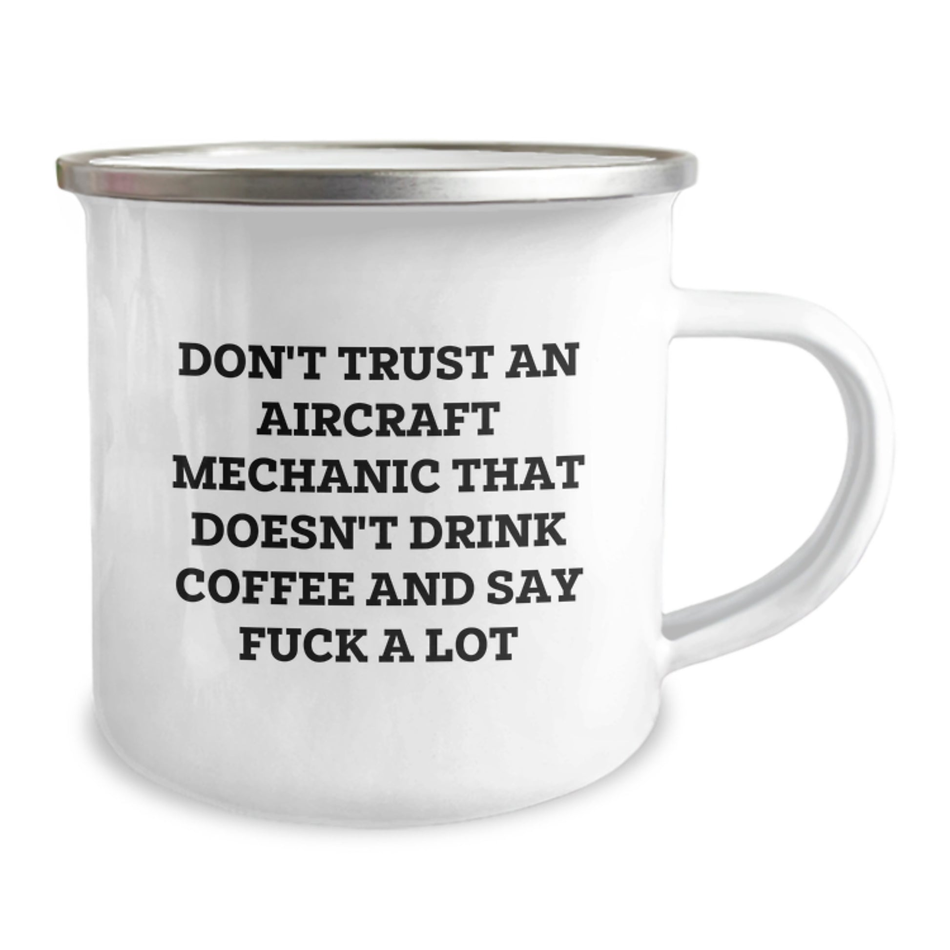 Funny Aircraft Mechanic Gifts for Men, Unique Mother's Day Unique Gifts from Men for Aircraft Mechanic Friends, Camping Mug with Coffee Lover Quote - Image 2
