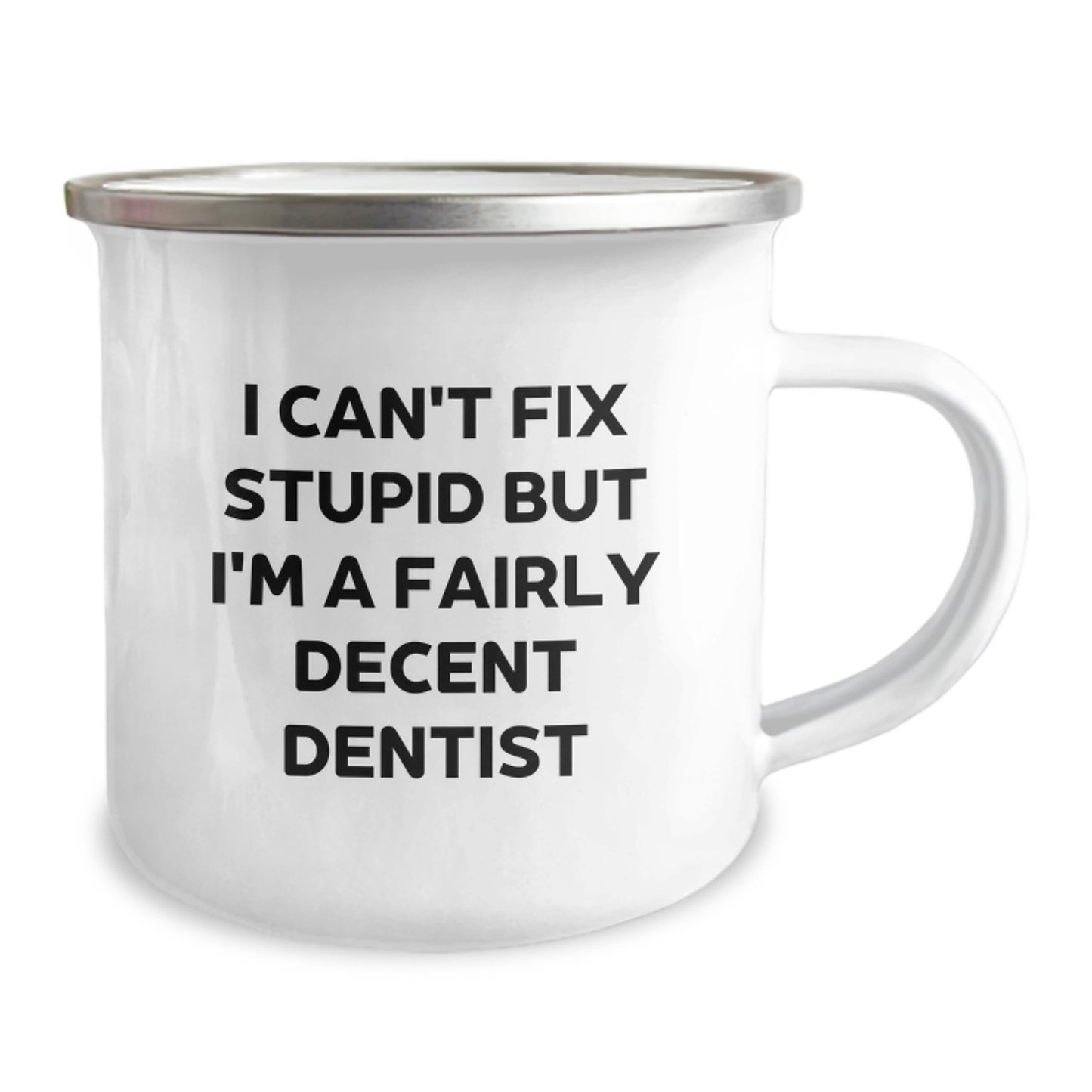 Funny Dentist Gifts from Friends for Dentist Birthday Unique Presents Camping Mug - Image 2