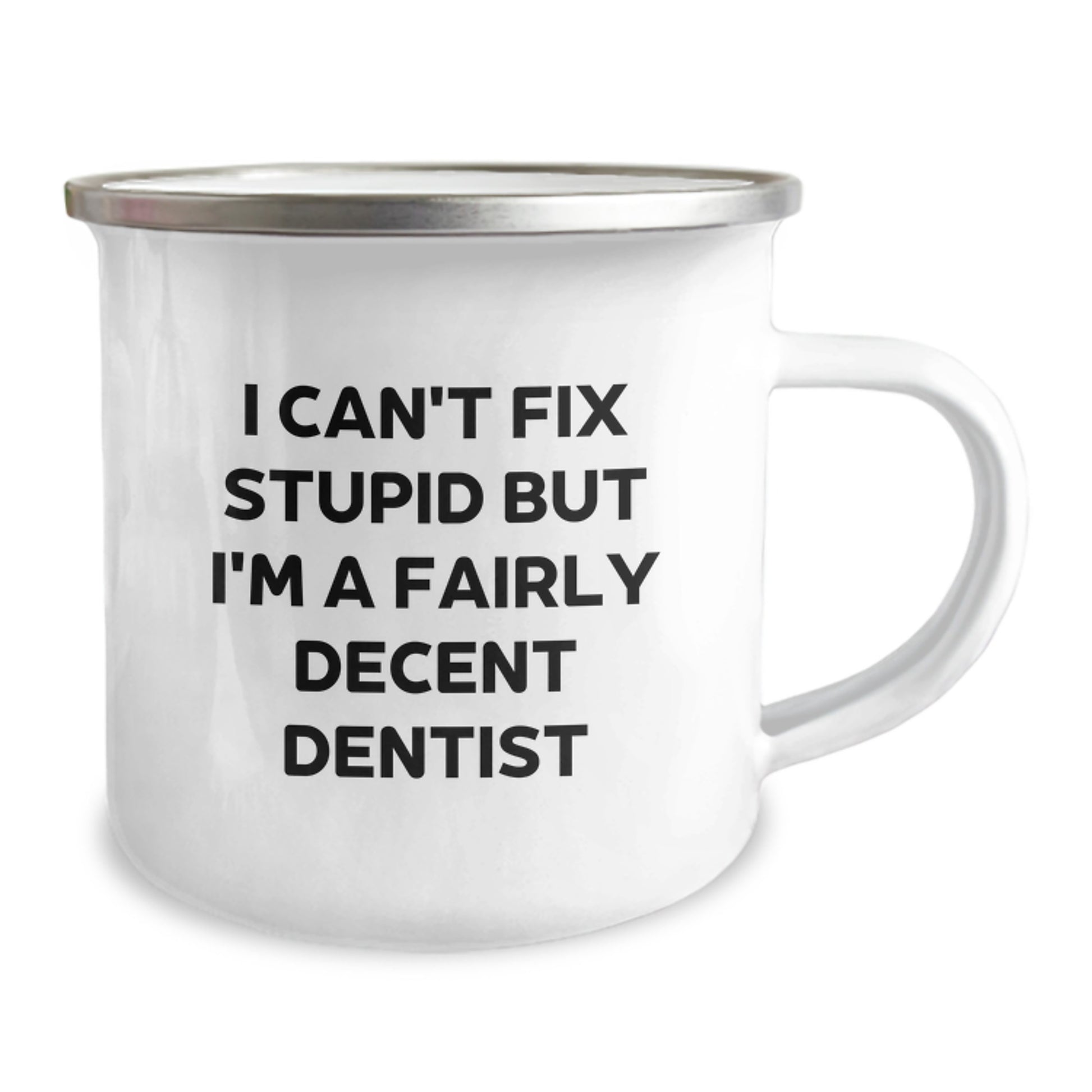 Funny Dentist Gifts from Friends for Dentist Birthday Unique Presents Camping Mug - Image 2