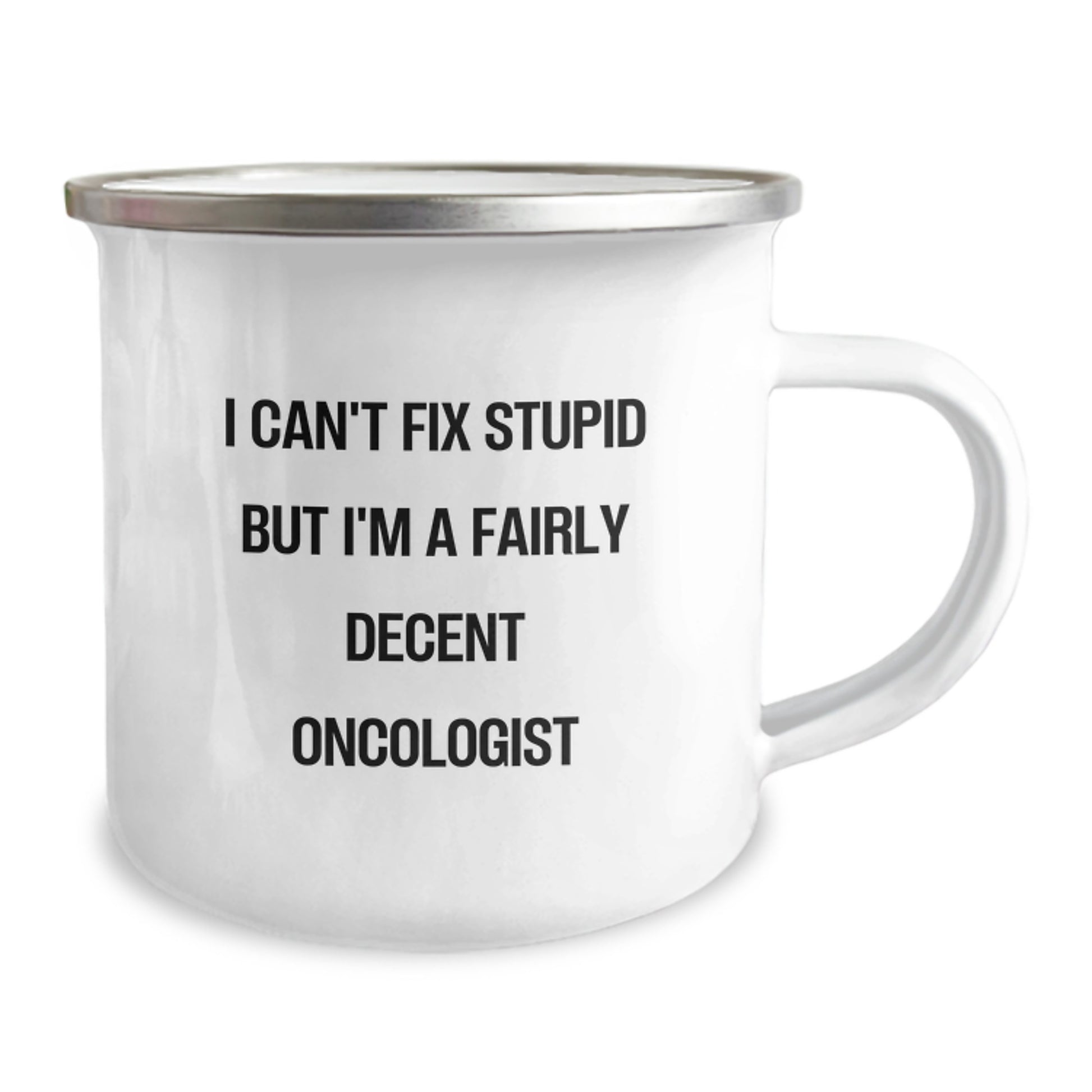 Funny Oncologist Gifts for Men Birthday Unique Ideas from Friends with Funny Camping Mug Quote - Image 2