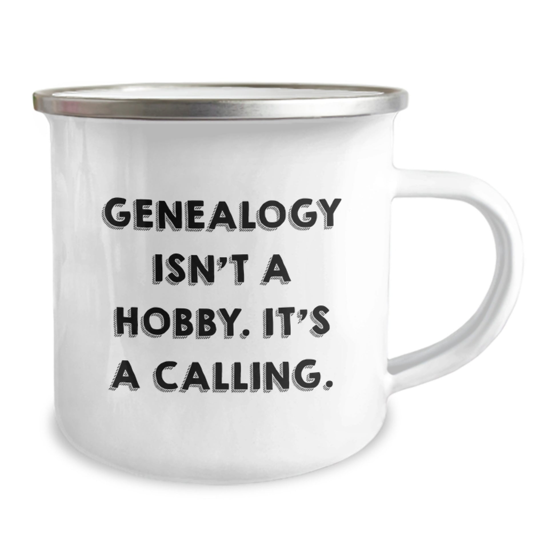Genealogy Enthusiasts Gifts from Family and Friends for Birthday Unique Camping Mugs - Funny Quote Genealogy Isn't A Hobby It's A Calling - Image 2