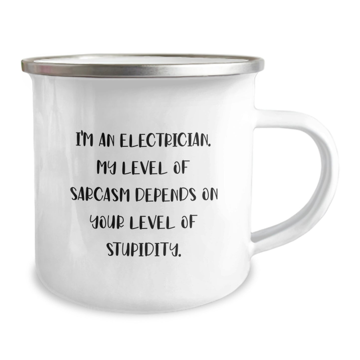 Funny Electrician Gifts for Men, Unique Graduation Unique Gifts from Electrician Friends, Electrician Camping Mug for Him - Image 2