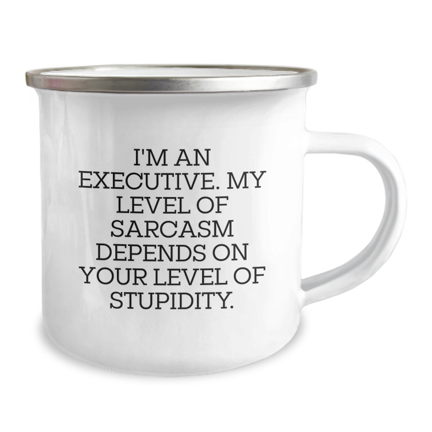 Funny Executive Gifts for Men from Coworkers - I'm An Executive Mug, 12 oz Stainless Steel Camping Mug, Perfect for Graduation Unique Gifts - Image 2