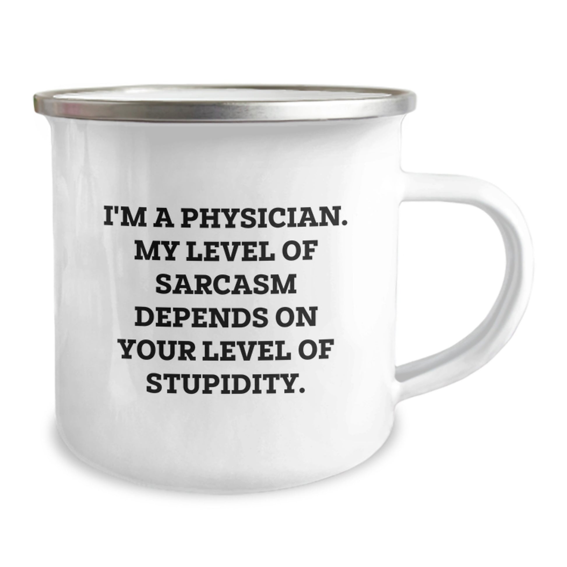 Funny Physician Gifts, Men's Physician Christmas Unique Gifts, Camping Mugs with Sarcasm Quote - Gifts from Family - Image 2