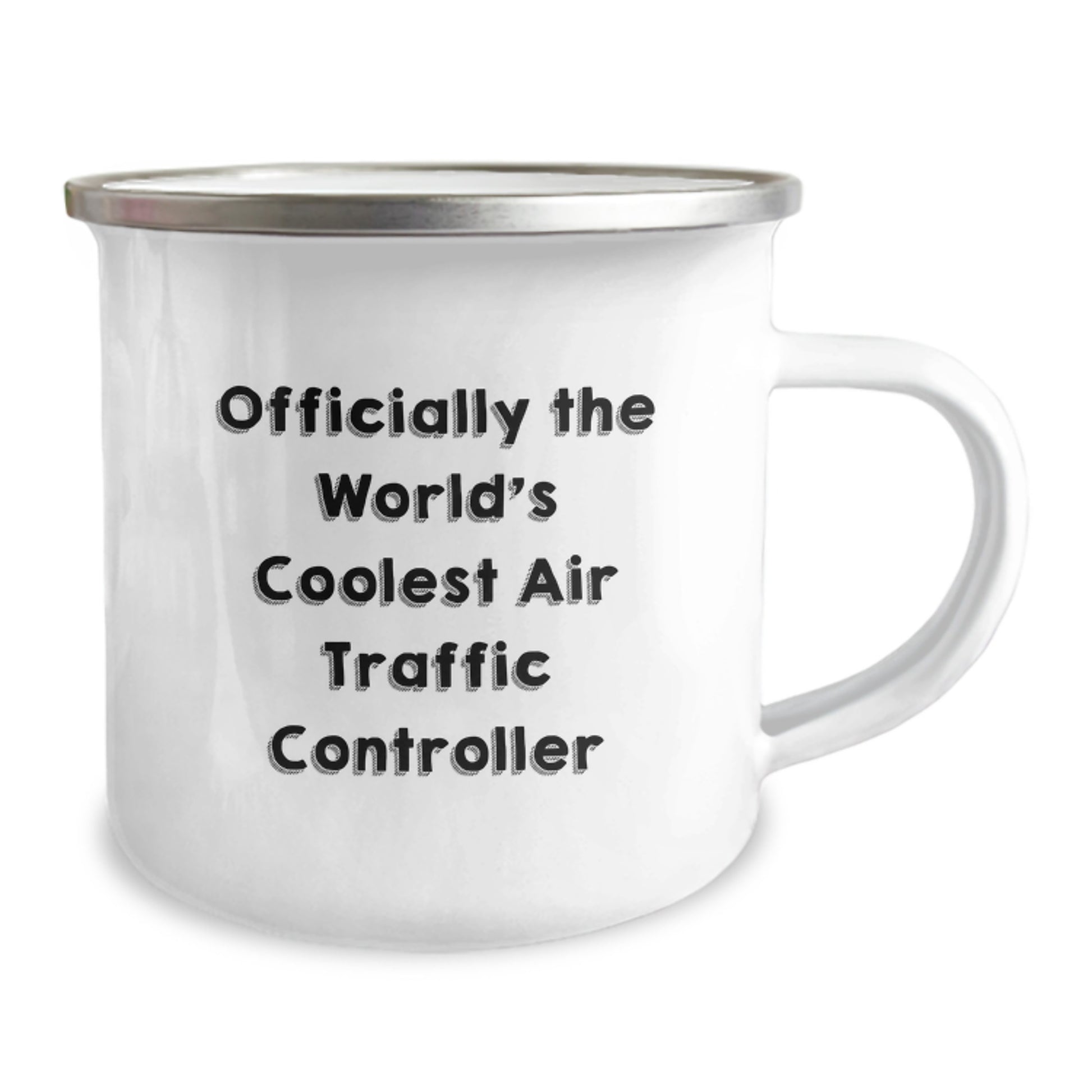 Funny Air Traffic Controller Gifts for Him, Unique Valentine's Unique Air Traffic Controller Mug, Officially The World's Coolest Air Traffic Controller Stainless Steel Camping Mug - Image 2