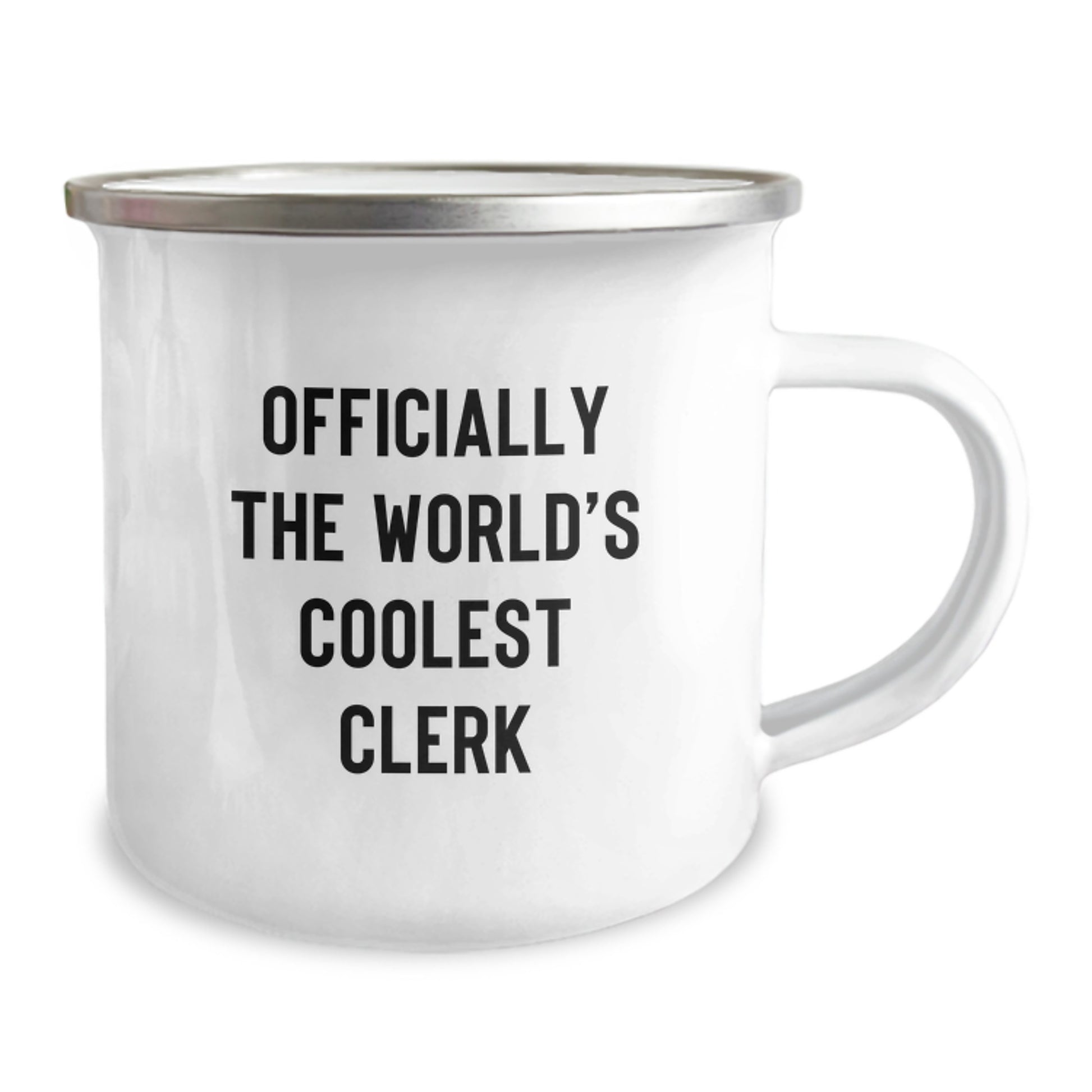 Funny Clerk Camping Mug, Gifts for Men, Women, Friends and Colleagues from Lovers, Valentine's Unique Gifts for Clerk Enthusiasts, Officially The World's Coolest Clerk Mug - Image 2