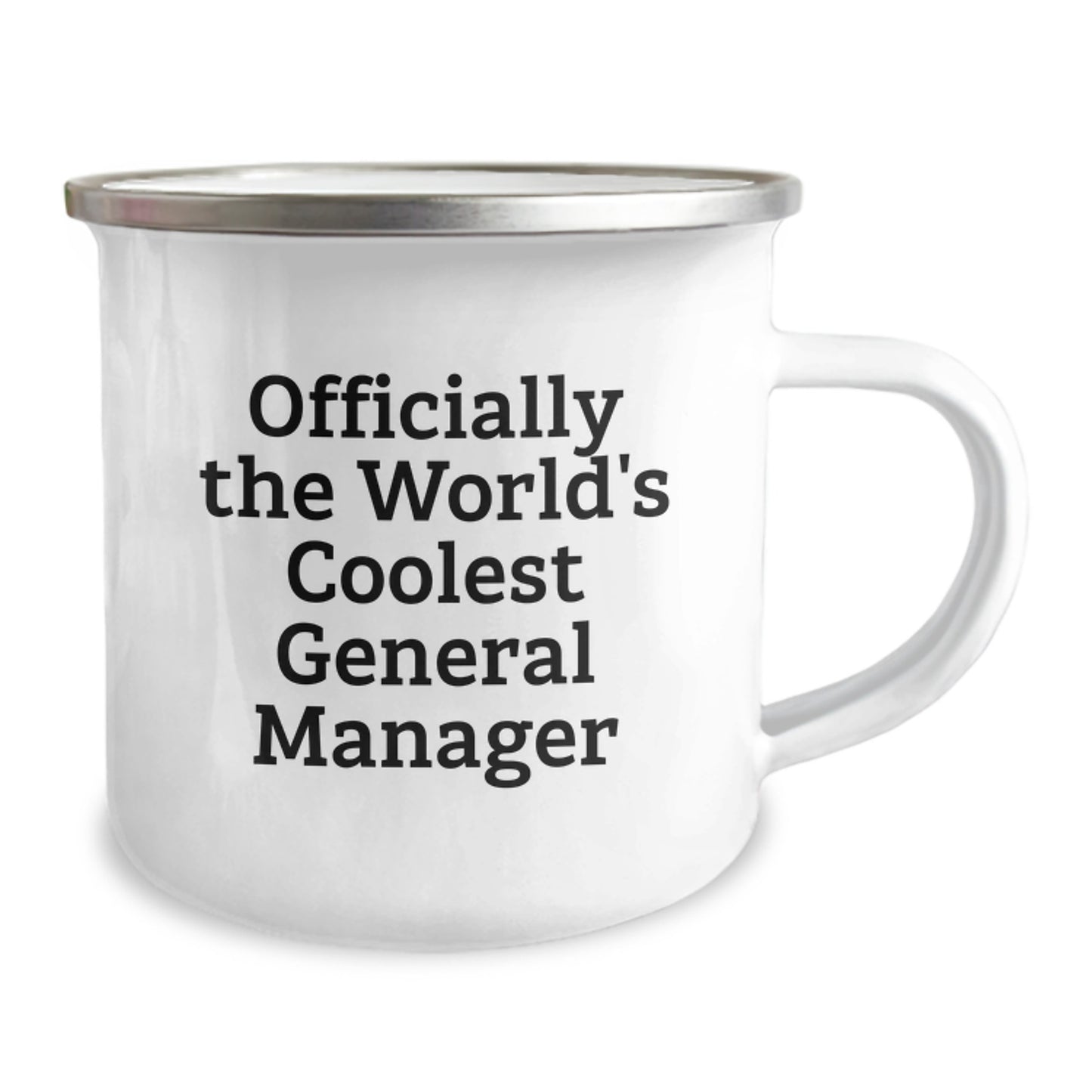 Funny Gifts for the World's Coolest General Manager, Valentine's Unique Mugs for General Managers, Stainless Steel Camping Mugs with Quote - Image 2