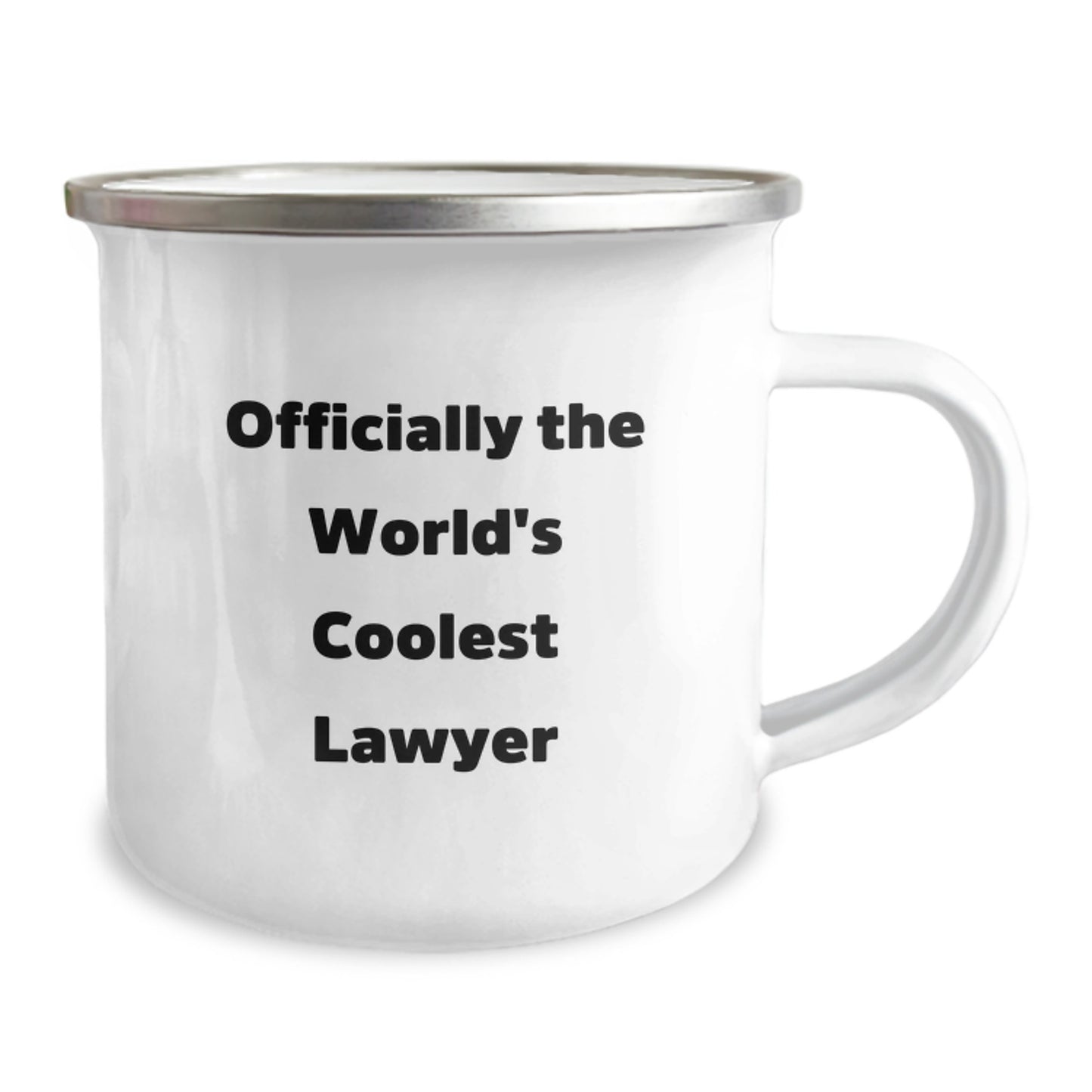 Funny Lawyer Gifts from Friends for Graduation Unique Gifts - Officially The World's Coolest Lawyer Camping Mug - Image 2