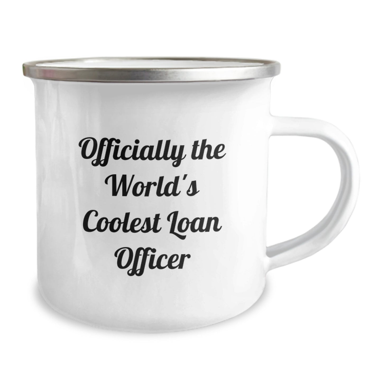 Funny Loan Officer Gifts for Men, Officially The World's Coolest Loan Officer Camping Mug, Unique Graduation Gifts from Family, Friends, and Coworkers - Image 2