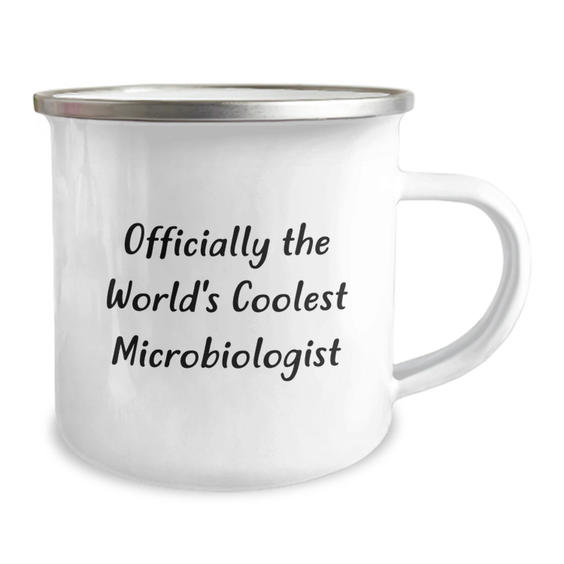 Funny Gifts for Microbiologist Friends from Men - 'Officially The World's Coolest Microbiologist' Camping Mug, Graduation Unique Gifts for Women, Coworkers, Family - Image 2