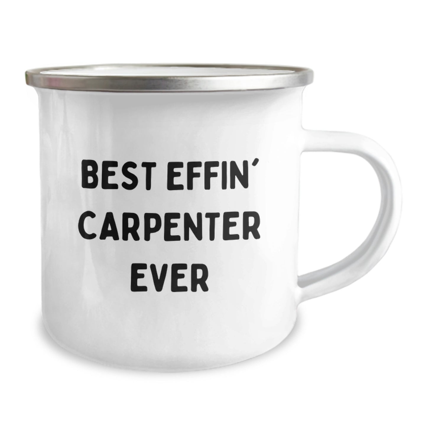 Funny Carpenter Gifts from Friends, Best Effin' Carpenter Ever Camping Mug for Graduation, Perfect for Men - Image 2