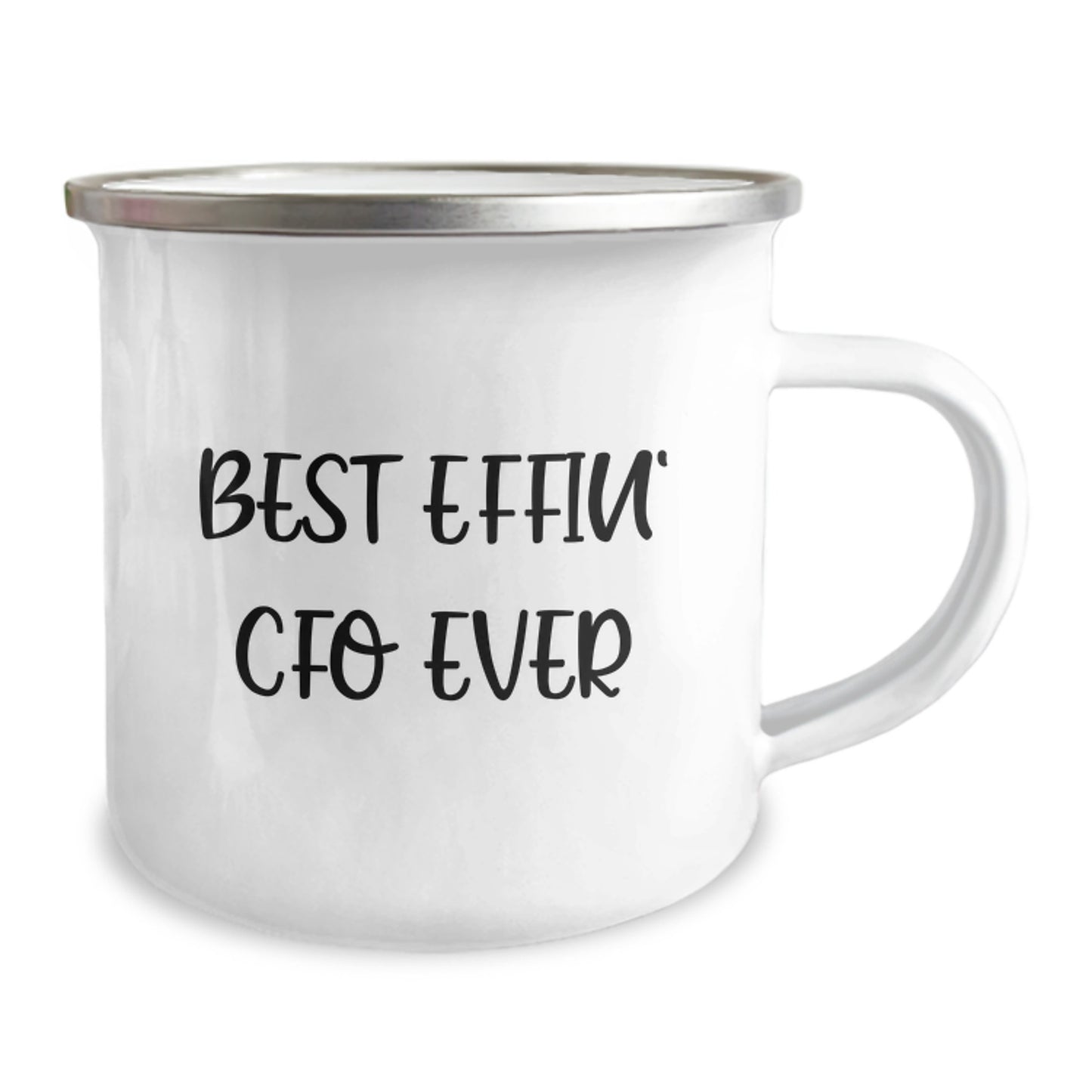 Funny CFO Gifts for Men - Best Effin' Cfo Ever Stainless Steel Camping Mug, 12 oz Capacity, Perfect for Graduation Unique Gifts from Friends or Family - Image 2