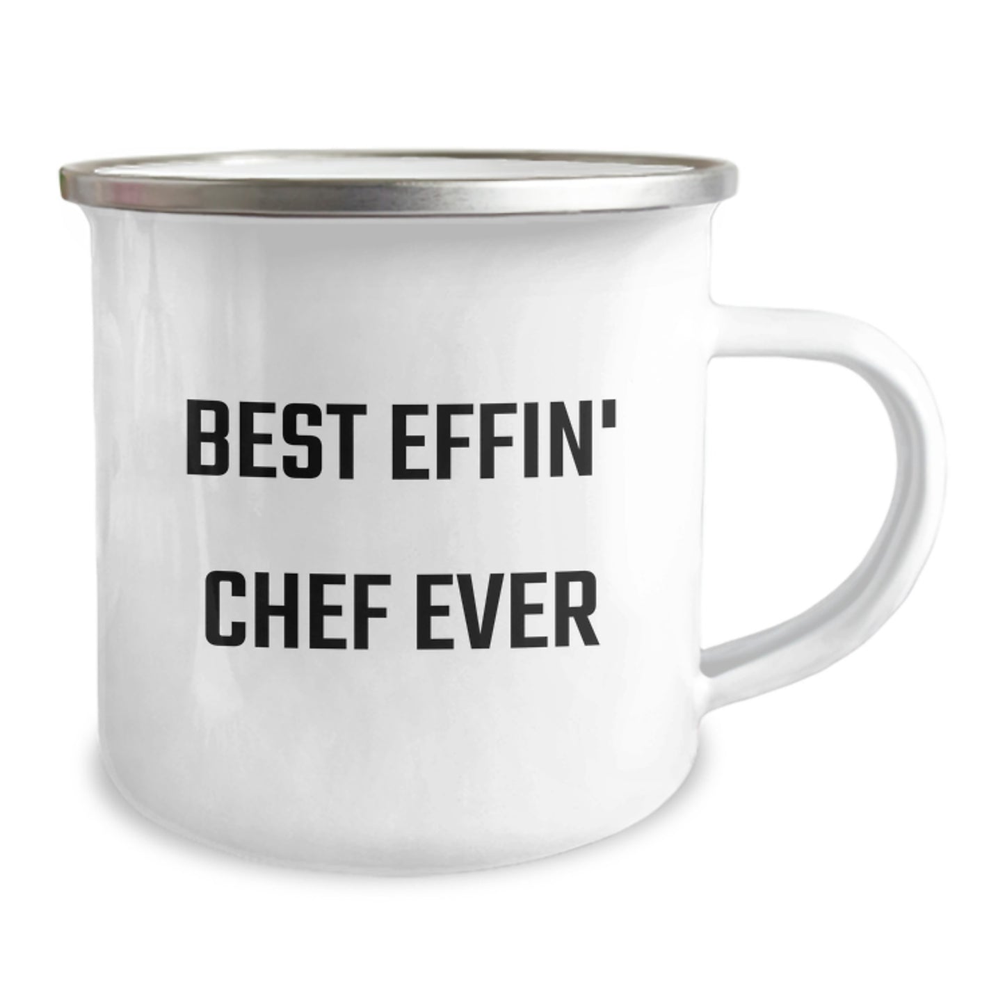 Funny Chef Gifts from Family - Best Effin' Chef Ever Camping Mug for Men Women Friends Coworkers - Image 2