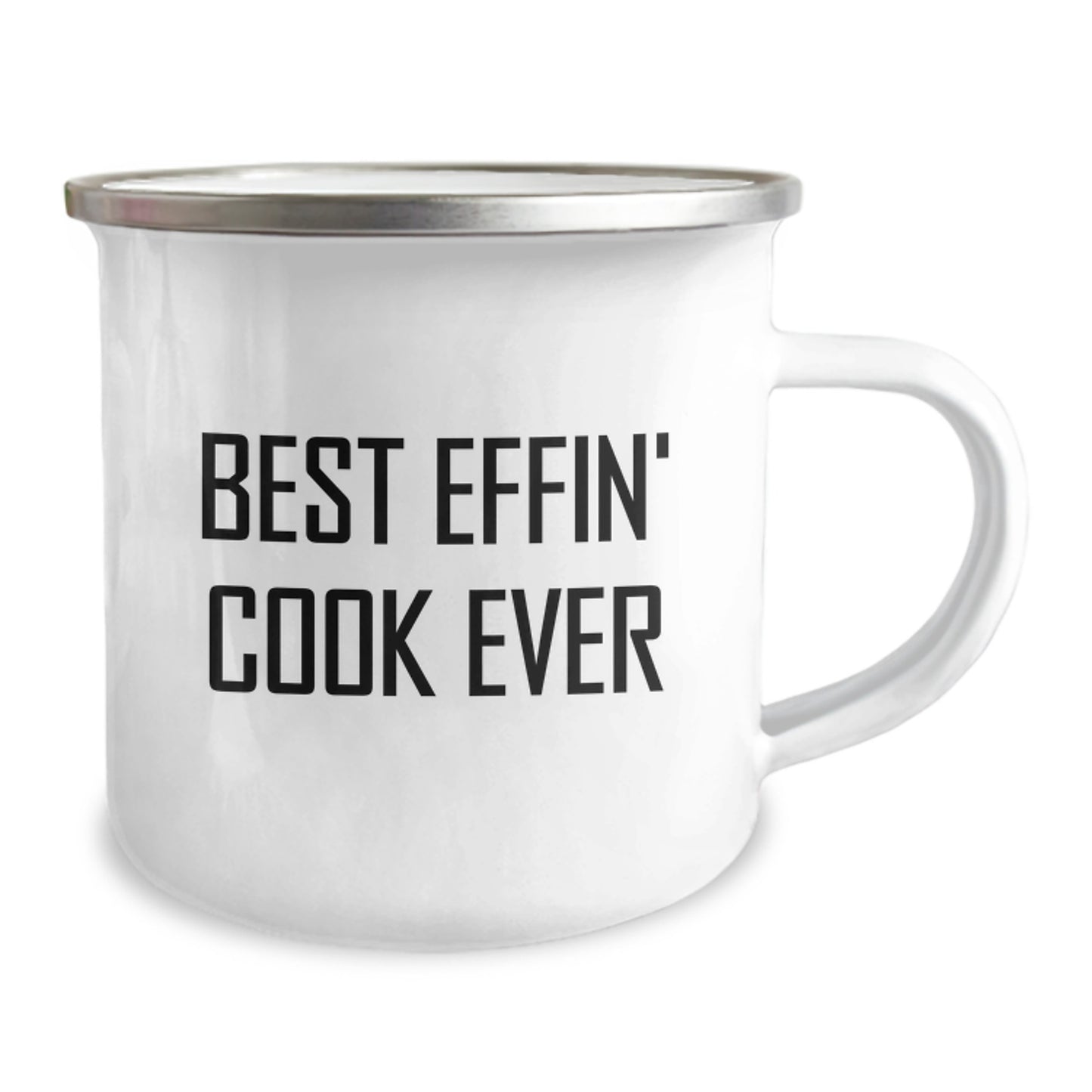 Funny Camping Mug Gifts for Cook Enthusiasts Graduation Unique Ideas Men, Best Effin' Cook Ever Inspired Camping Mugs for Women, Friends, Coworkers, Family - Image 2