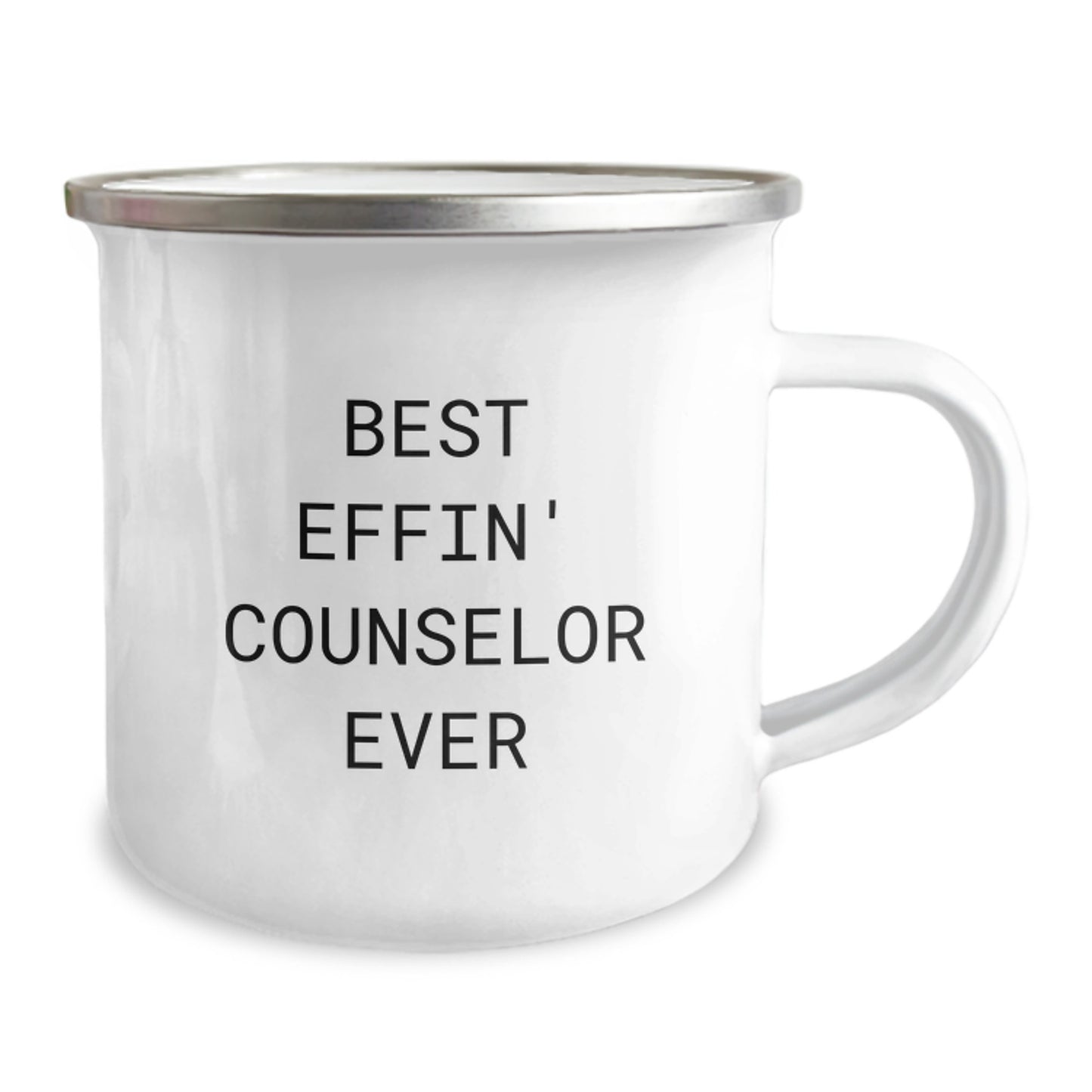 Funny Counselor Gifts from Family - Best Effin' Counselor Ever Camping Mug for Graduation - Unique Counselor Appreciation Mug - Image 2