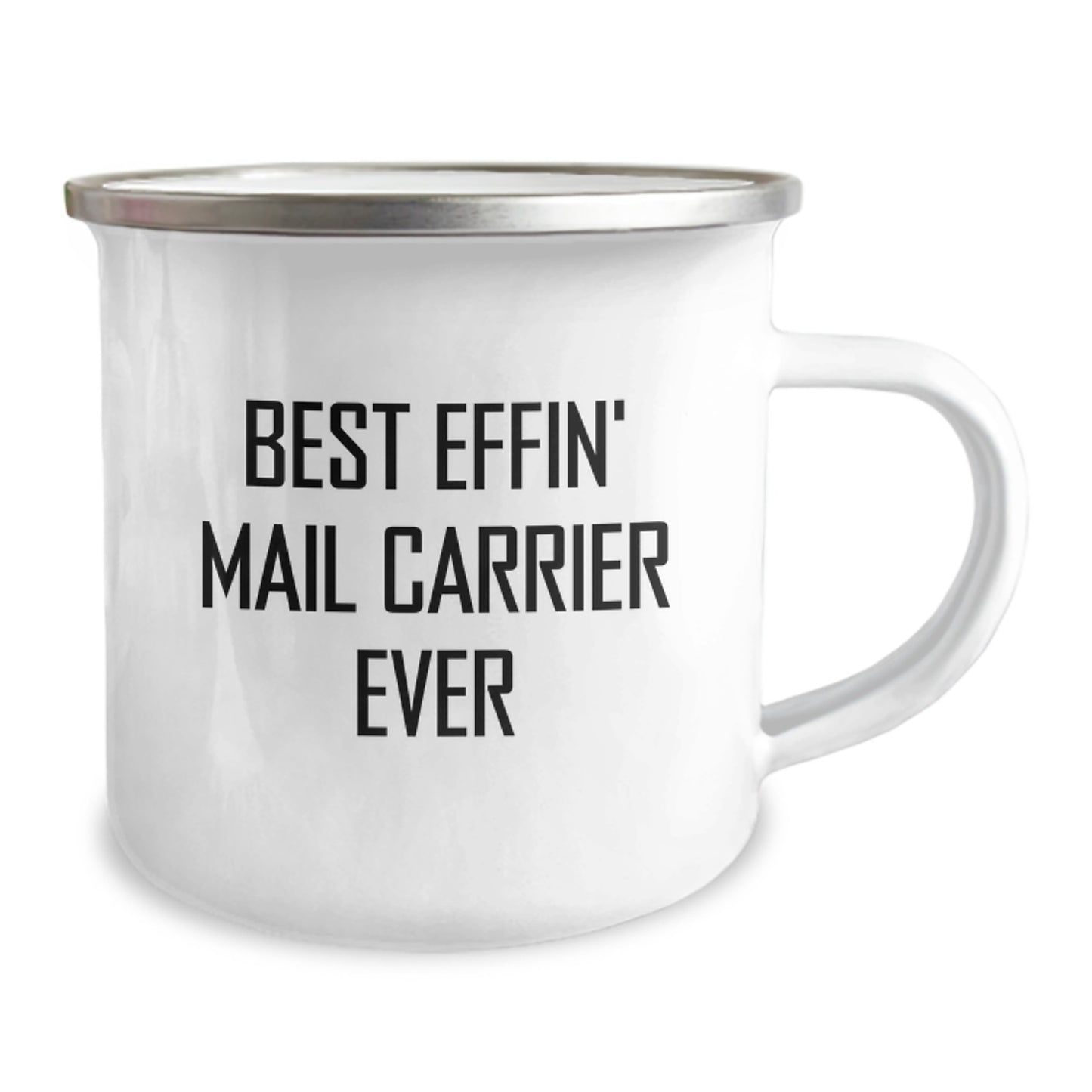 Funny Mail Carrier Gifts from Friends for Mail Carrier, Best Effin' Mail Carrier Ever Camping Mug, Unique Graduation Gifts for Mail Carrier - Image 2