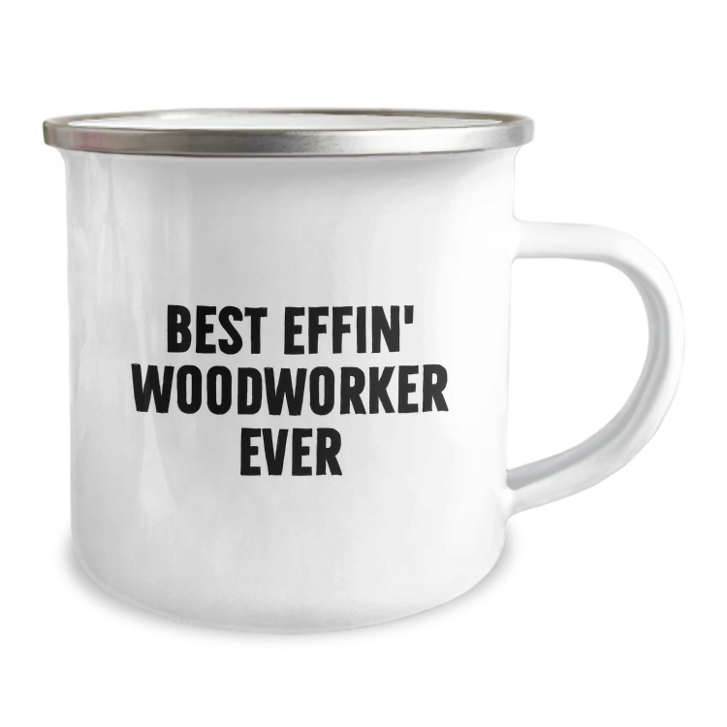 Funny Woodworker Gifts from Men, Best Effin' Woodworker Ever Camping Mug for Men, Valentine's Unique Gifts - Image 2