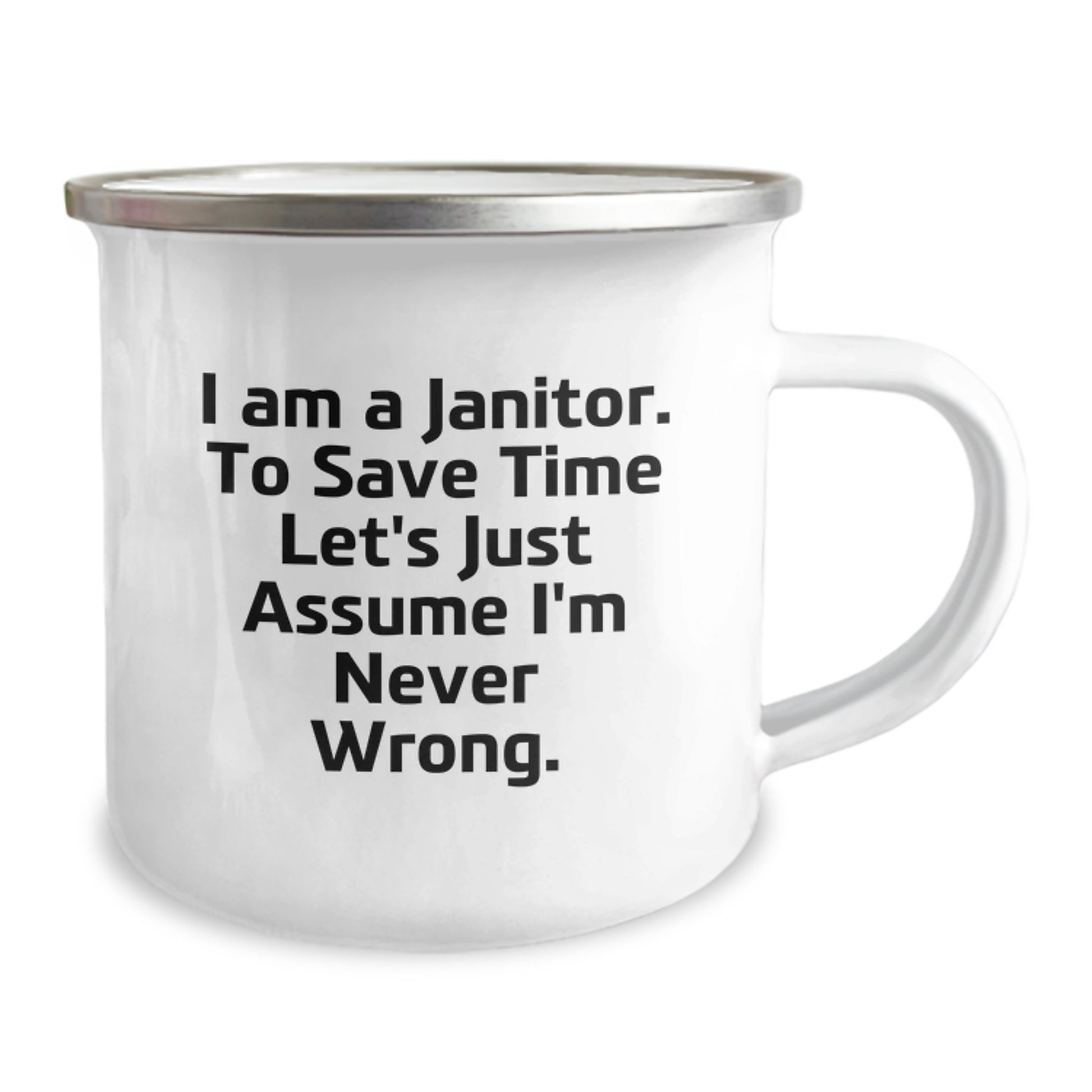 Funny Janitor Gifts for Birthday - Janitor Camping Mug with Sarcastic Quote - Gifts from Friends for Janitor Janitor - Image 2