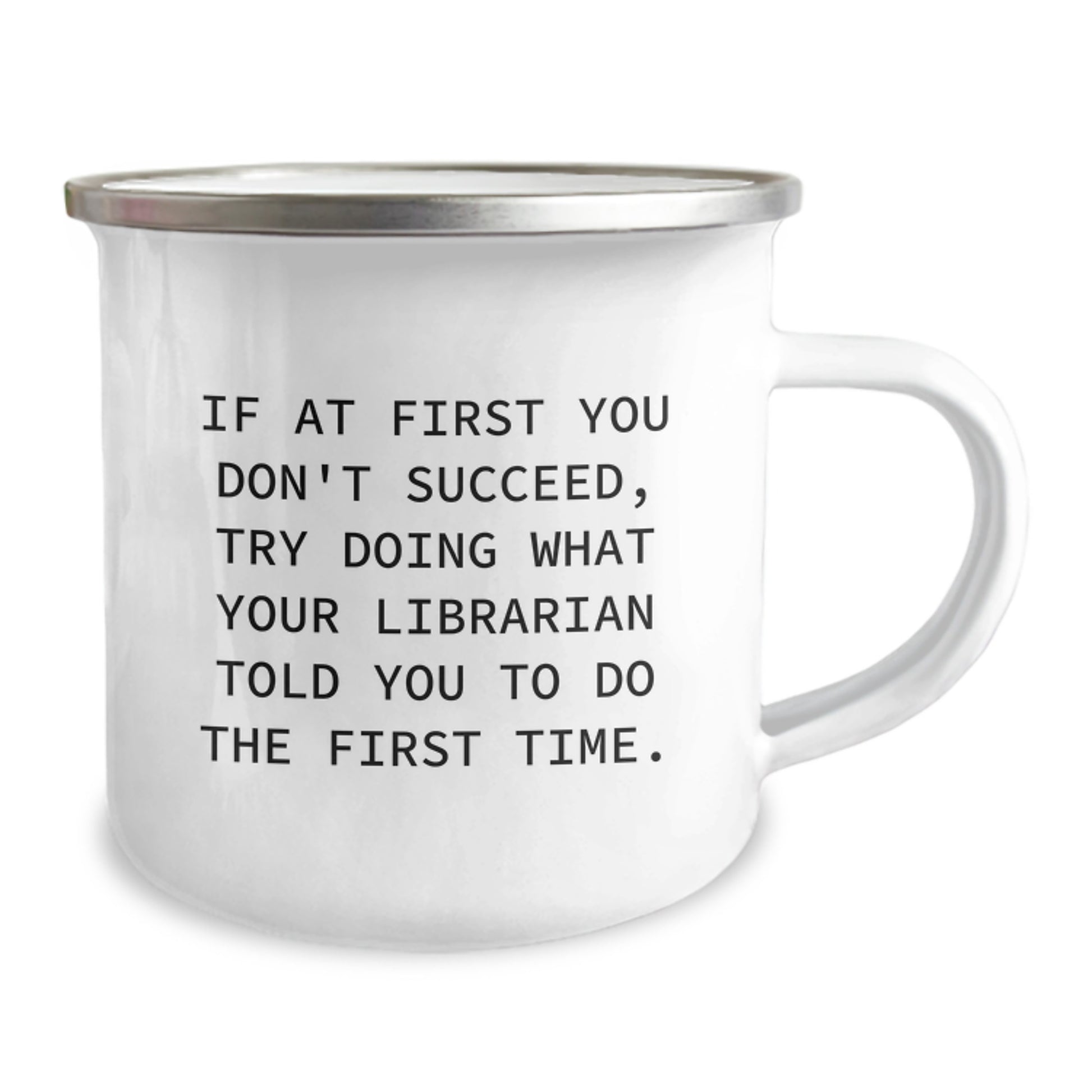 Funny Librarian Gifts for Christmas - Inspirational Camping Mug with Quote - Gifts from Friends for Librarian - Image 2