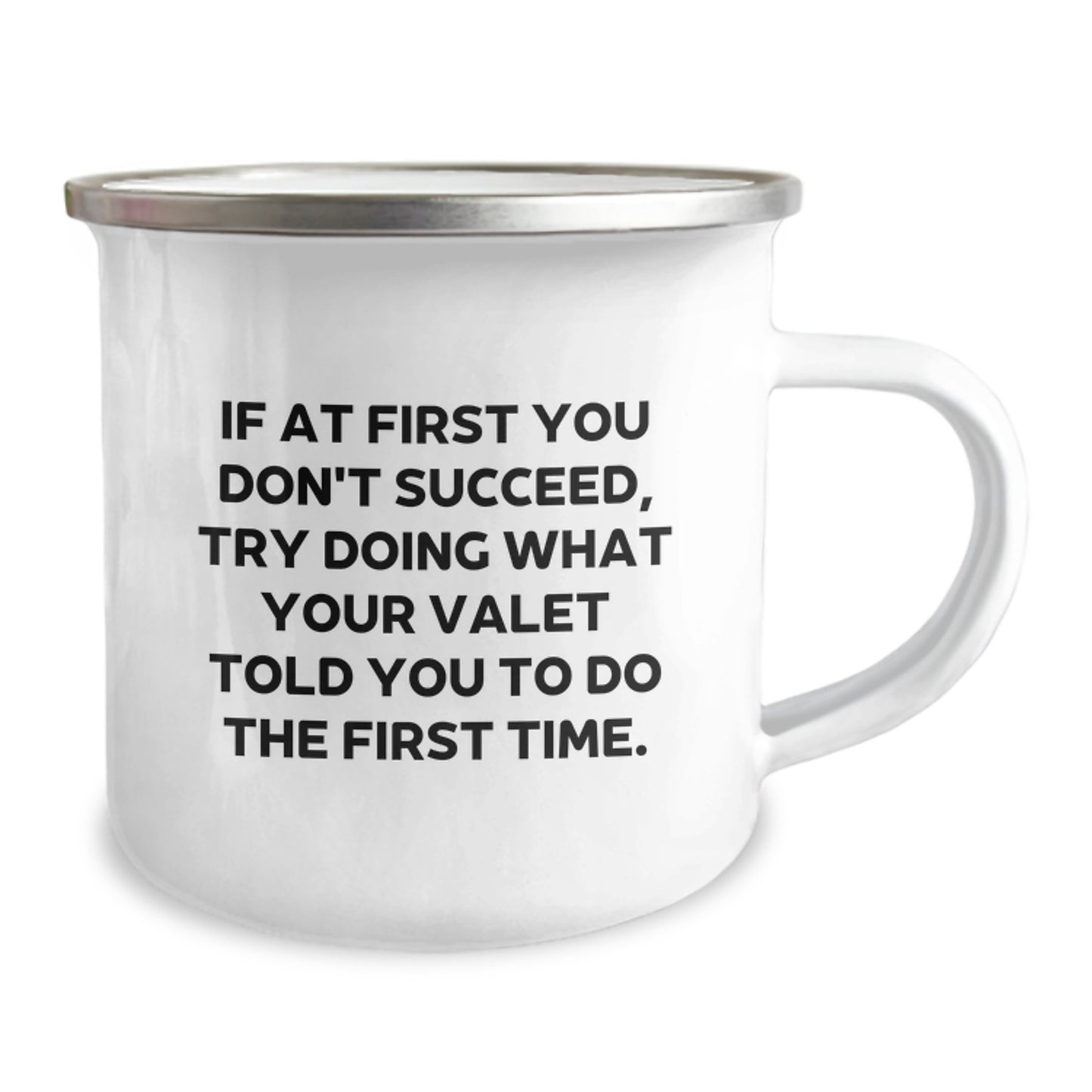 Funny Valet Gifts for Men and Women, Cute Camping Mug for Birthday Unique Gifts from Friends and Family with Inspirational Quote - Image 2