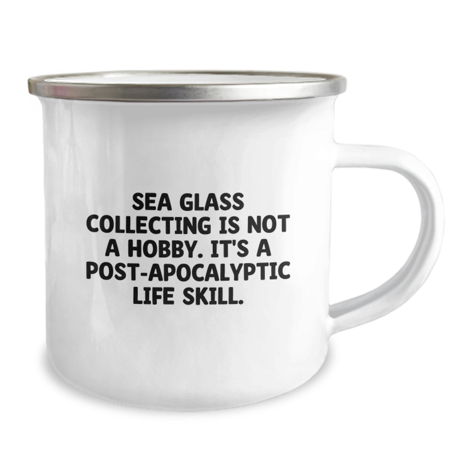 Funny Sea Glass Collecting Camping Mugs Gifts for Sea Glass Collectors from Friends on Birthday Unique Occasions - Image 2
