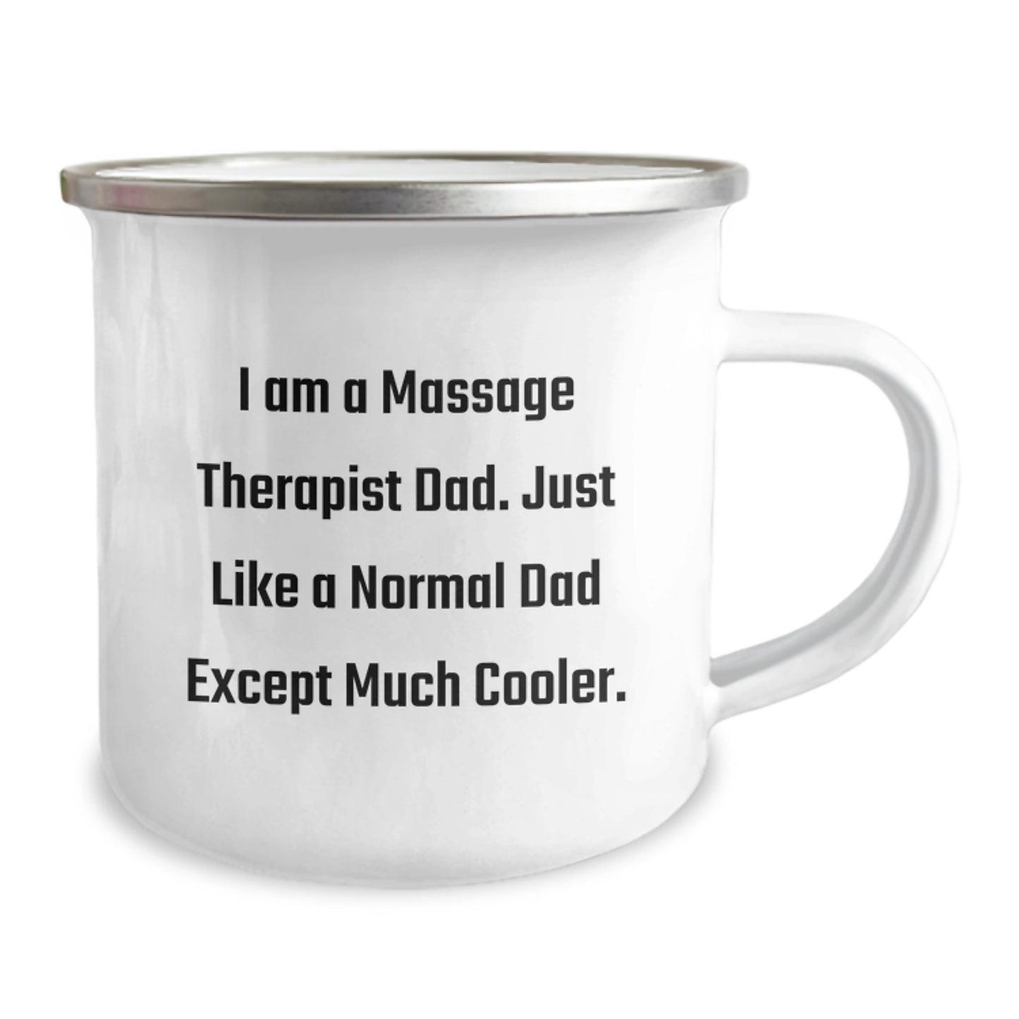 Funny Massage Therapist Gifts for Dad - Unique Camping Mug, Perfect for Christmas - Image 2