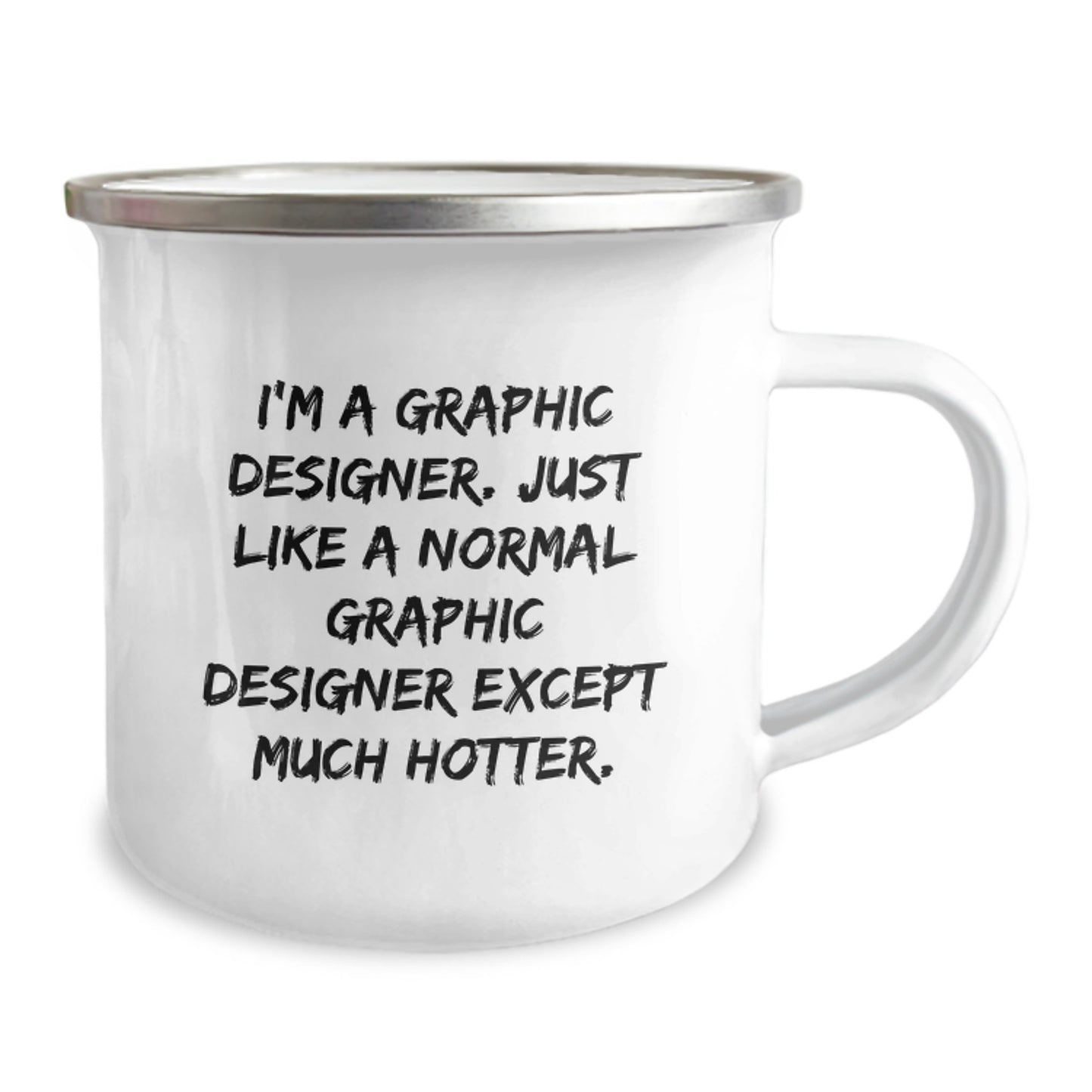 Gifts from Men, Funny Graphic Designer Camping Mug, Unique Mother's Day Unique Gifts for Graphic Designer - Image 2