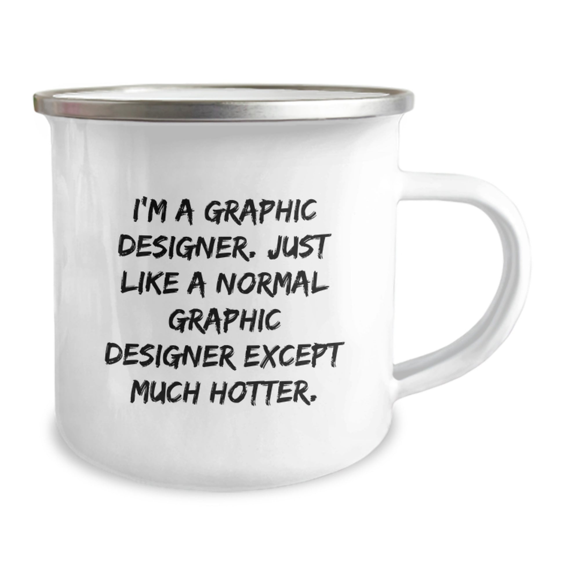 Gifts from Men, Funny Graphic Designer Camping Mug, Unique Mother's Day Unique Gifts for Graphic Designer - Image 2