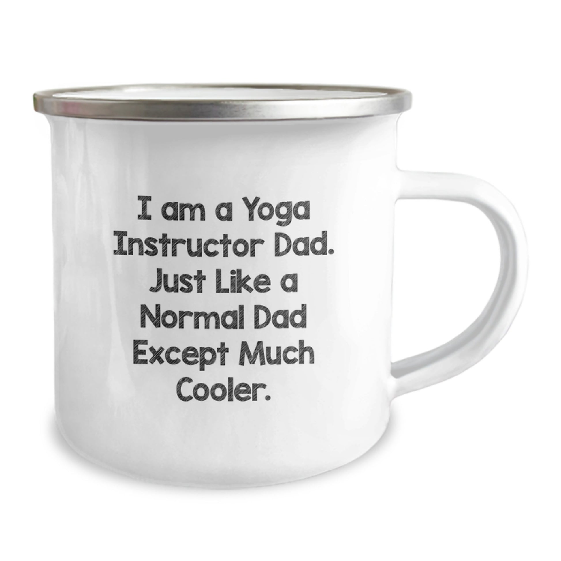 Funny Yoga Instructor Dad Gifts from Men to Yoga Instructor on Valentine's Unique Camping Mug - Image 2