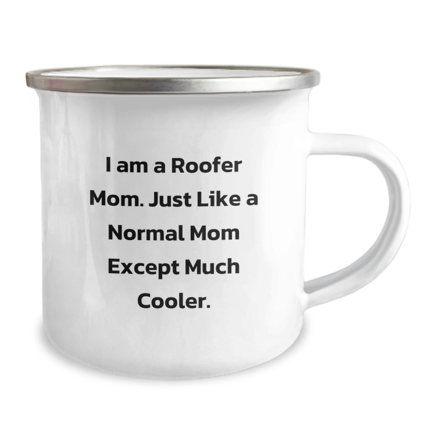 Roofer Mom Funny Camping Mug Gifts for Men Women Friends Coworkers Family from Family Members - Image 2