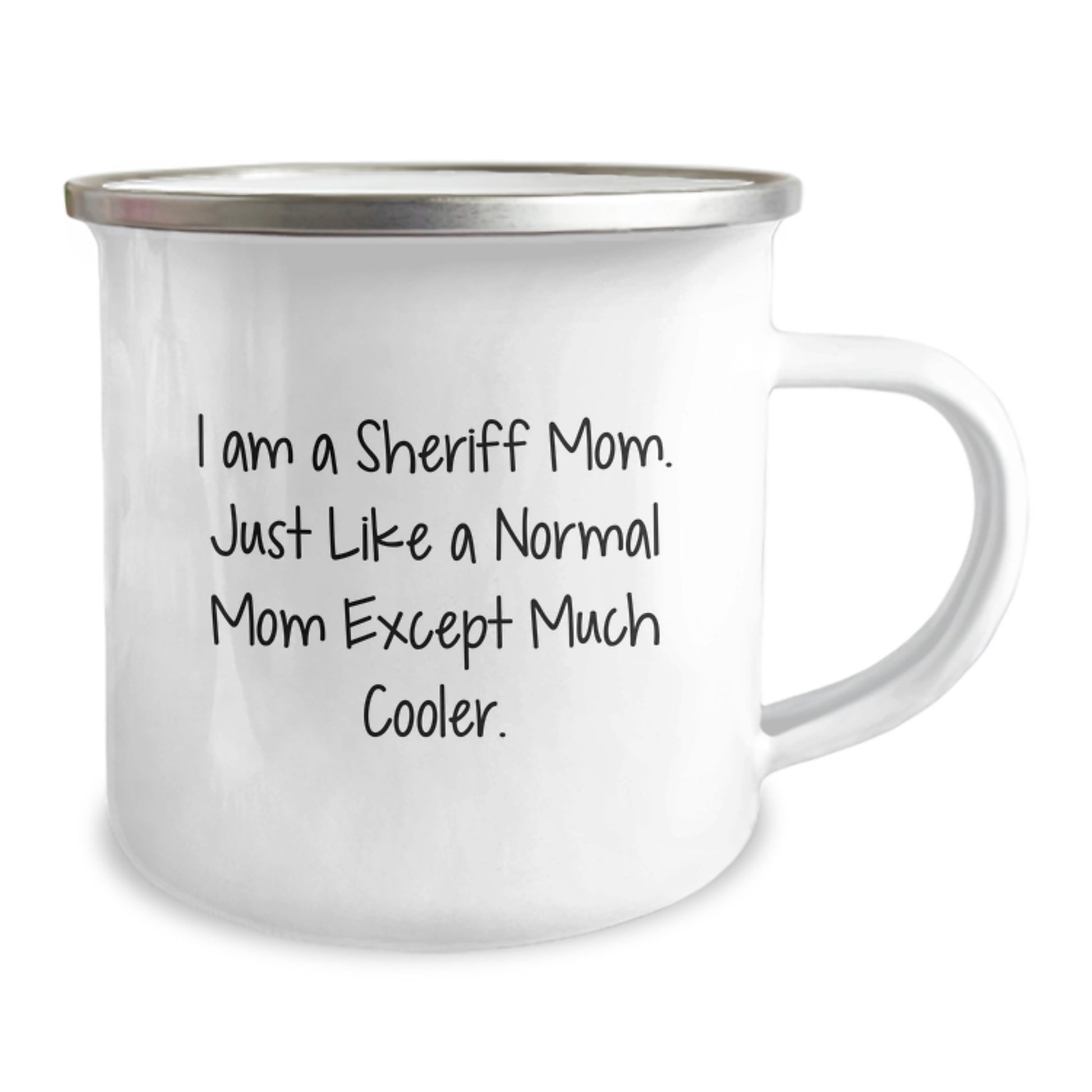 Funny Sheriff Gifts for Men - I Am A Sheriff Mom Mug, Camping Mug for Dad, Sheriff Mom Unique Christmas Unique Gifts from Friends - Image 2