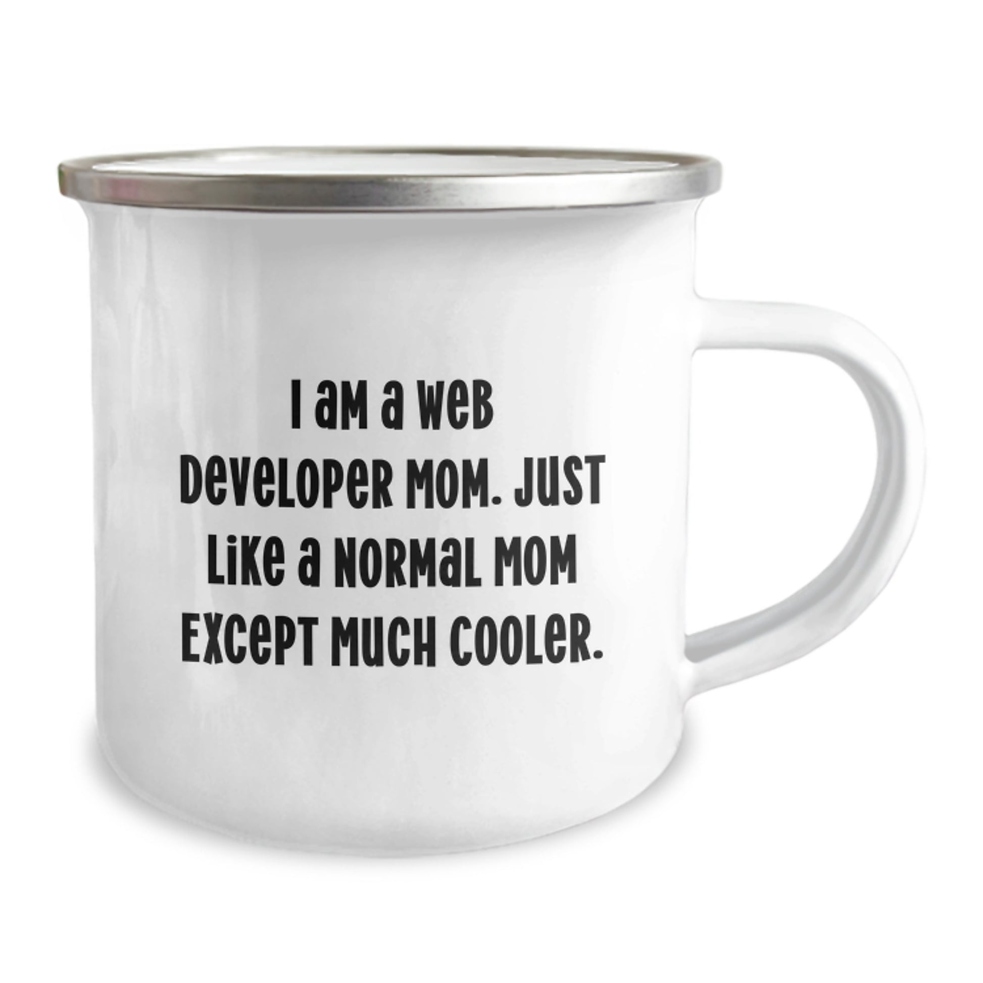 Funny Web Developer Gifts for Him, Unique Camping Mug for Men, I Am A Web Developer Mom Christmas Unique Gifts from Mom to Web Developer - Image 2
