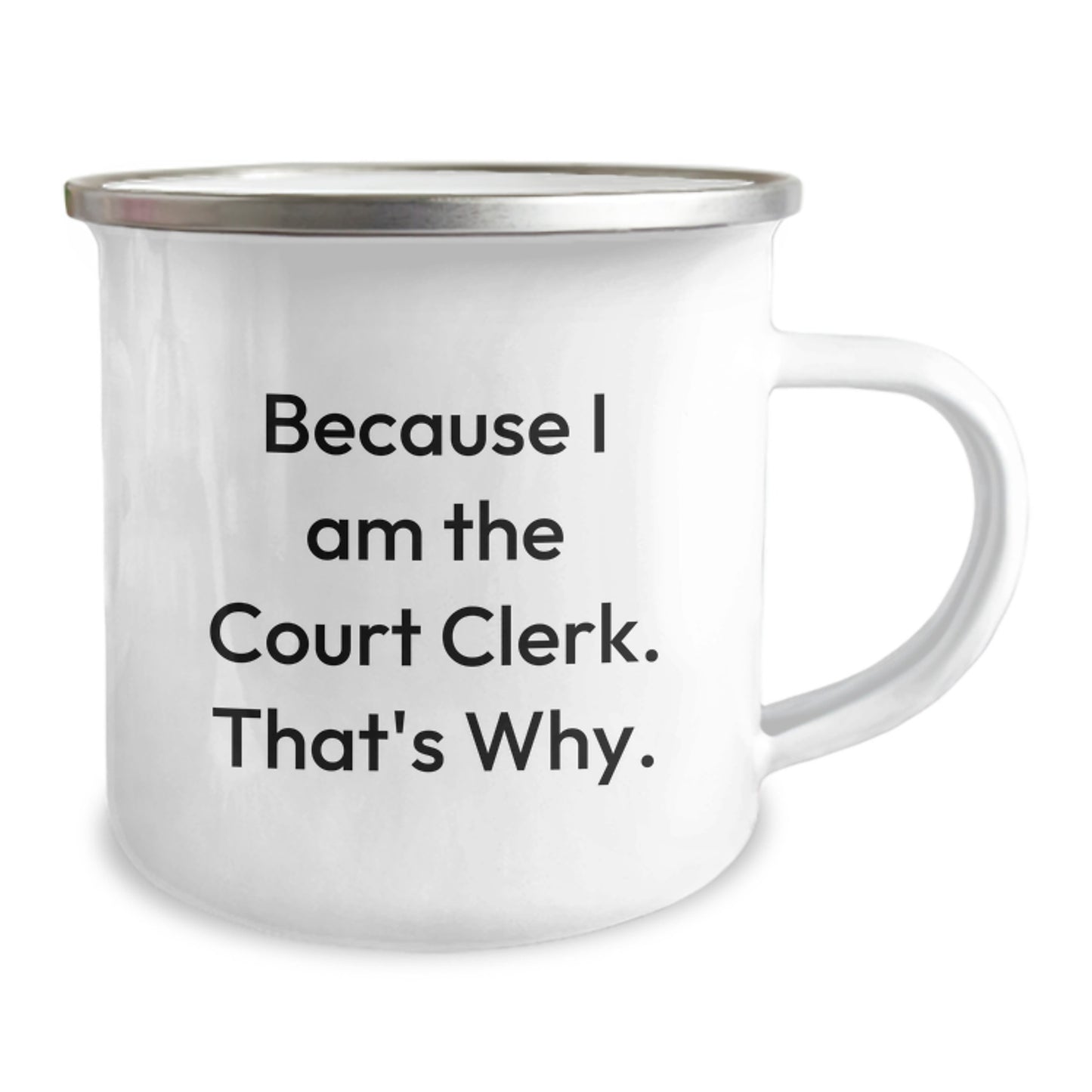 Funny Court Clerk Gifts for Men and Women from Friends - Court Clerk Camping Mug - Birthday Unique Gifts - Image 2