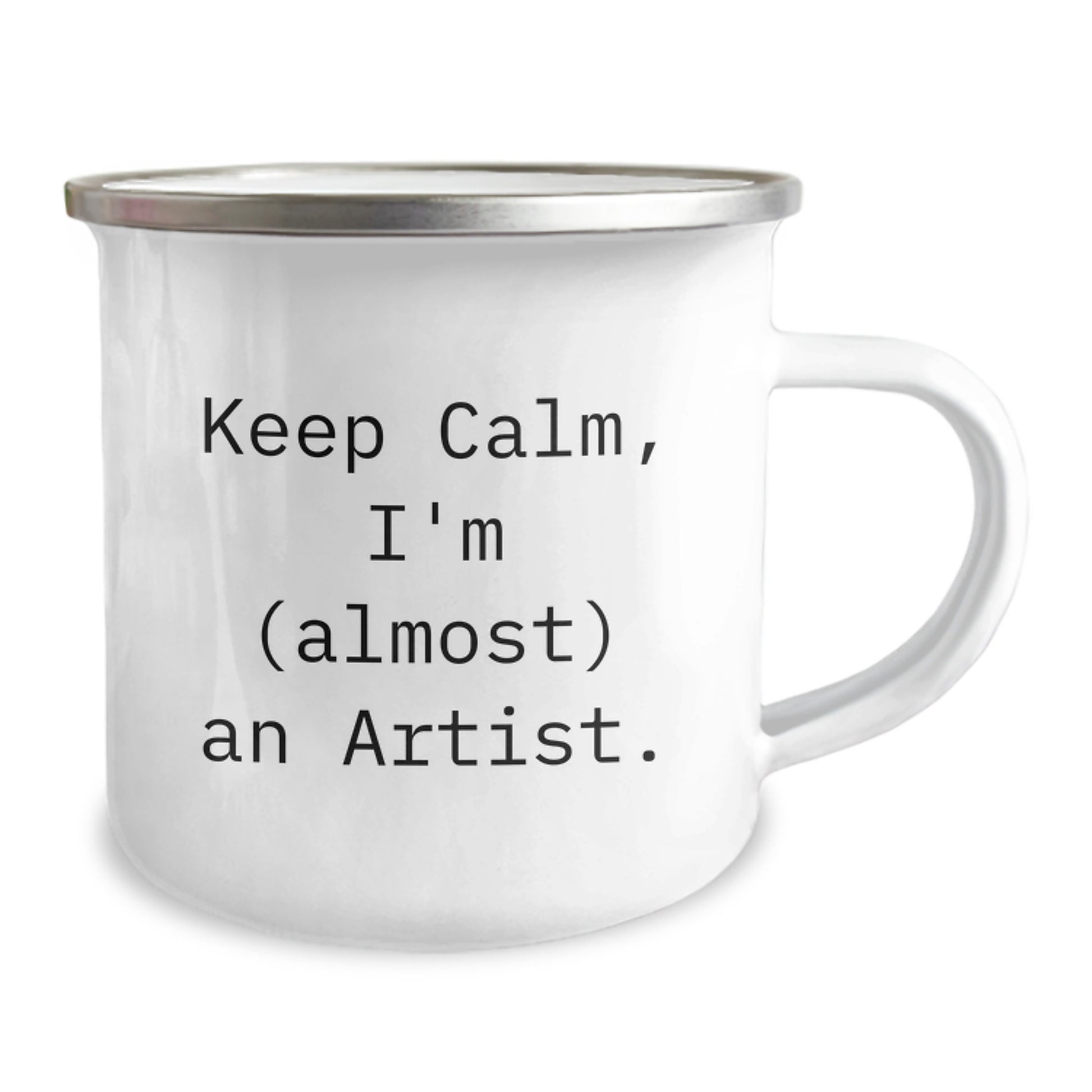 Funny Artist Gifts for Friends - Keep Calm, I'm (almost) An Artist. Christmas Unique Mugs for Camping Lovers - Image 2
