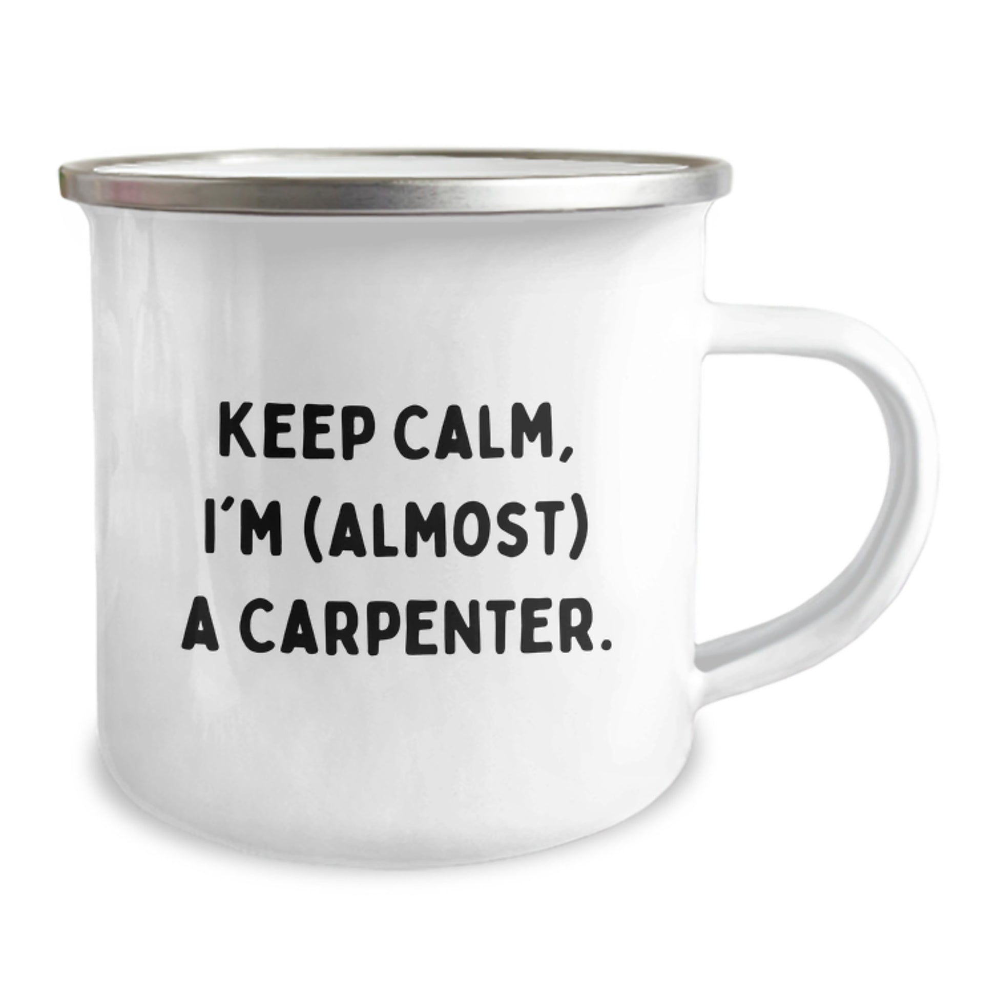 Funny Carpenter Camping Mug Gifts for Men, Unique Christmas Unique Gifts from Family Friends Coworkers, Keeps Calm I'm almost A Carpenter - Image 2